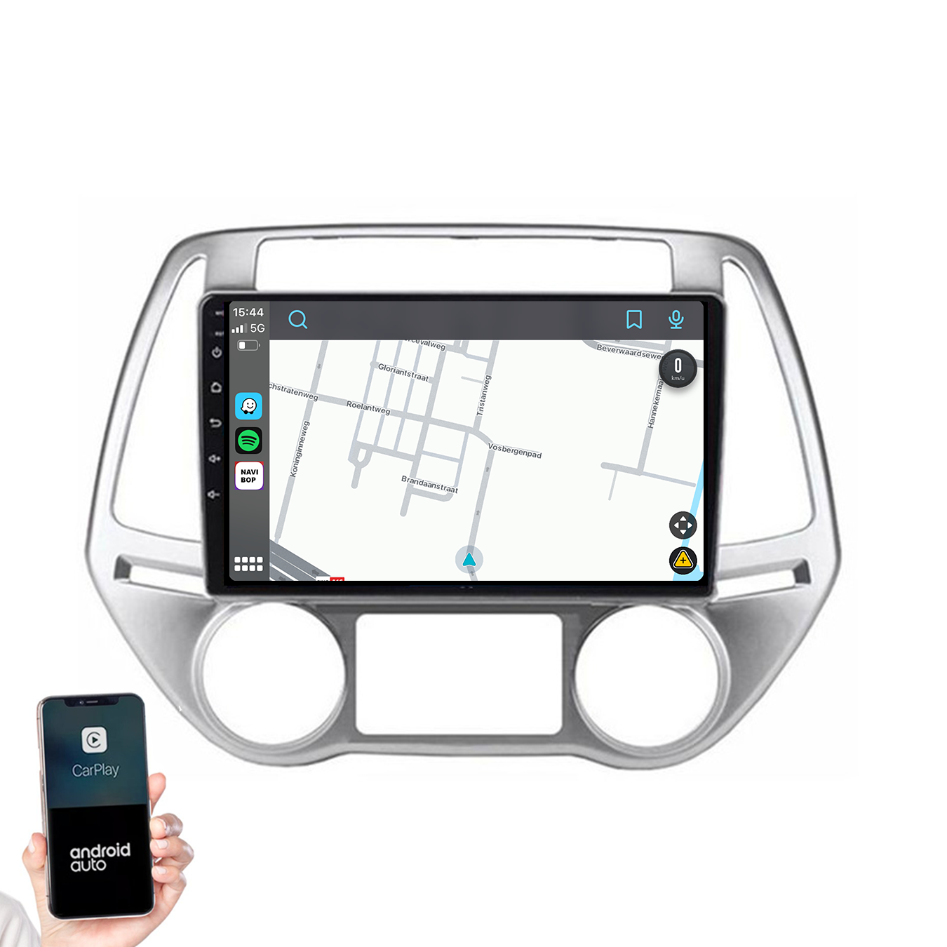 Hyundai I20 | Autoradio | 2008 t/m 2014 | Android 14 | Apple CarPlay & Android Auto