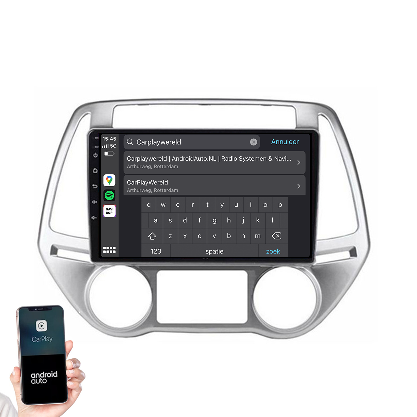 Hyundai I20 | Autoradio | 2008 t/m 2014 | Android 14 | Apple CarPlay & Android Auto
