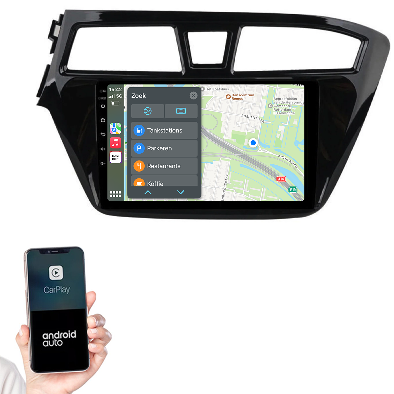 Hyundai I20 | Autoradio | 2015 t/m 2019 | Android 14 | Apple CarPlay & Android Auto
