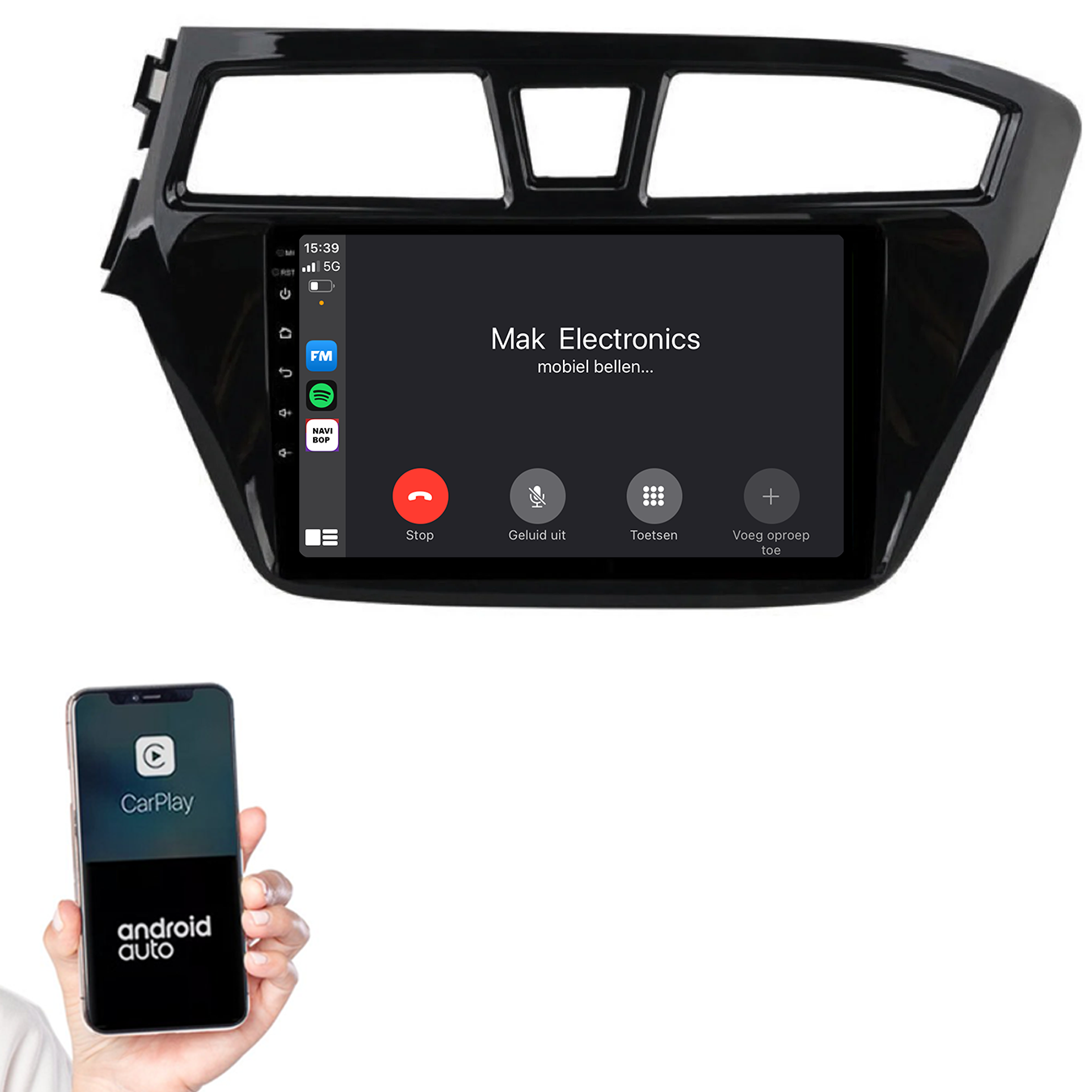 Hyundai I20 | Autoradio | 2015 t/m 2019 | Android 14 | Apple CarPlay & Android Auto
