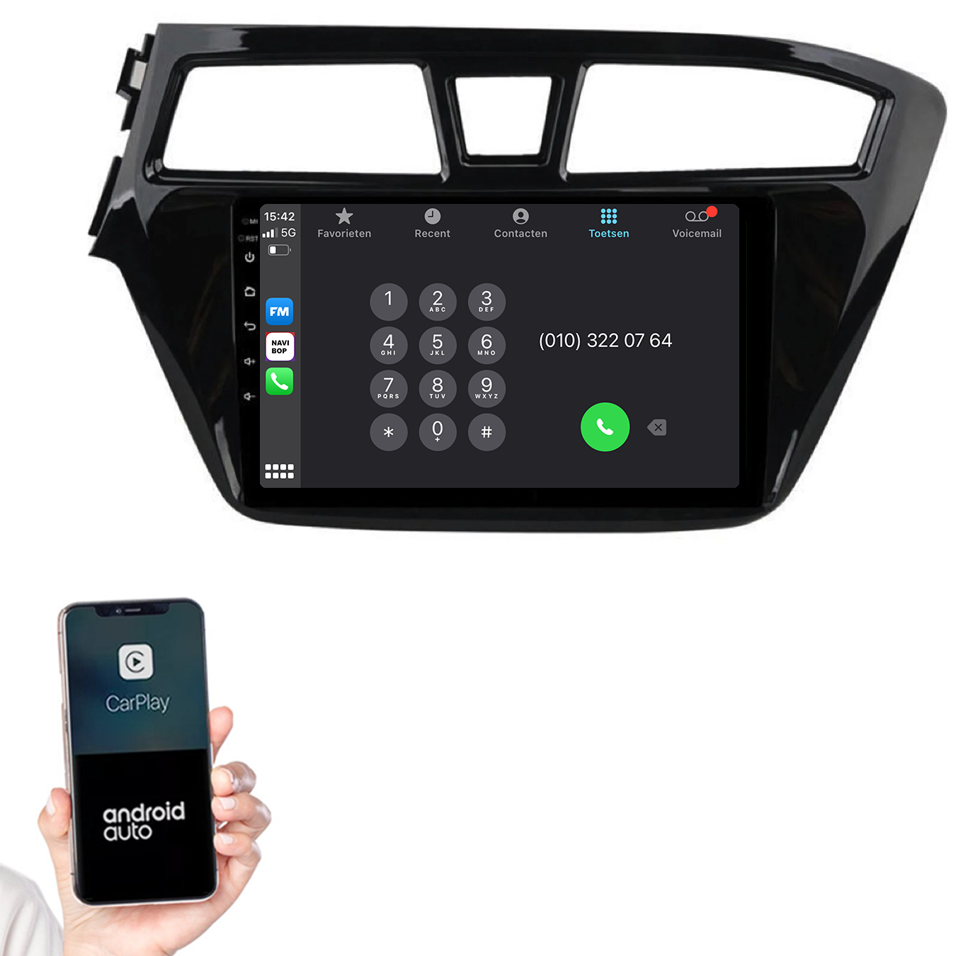 Hyundai I20 | Autoradio | 2015 t/m 2019 | Android 14 | Apple CarPlay & Android Auto