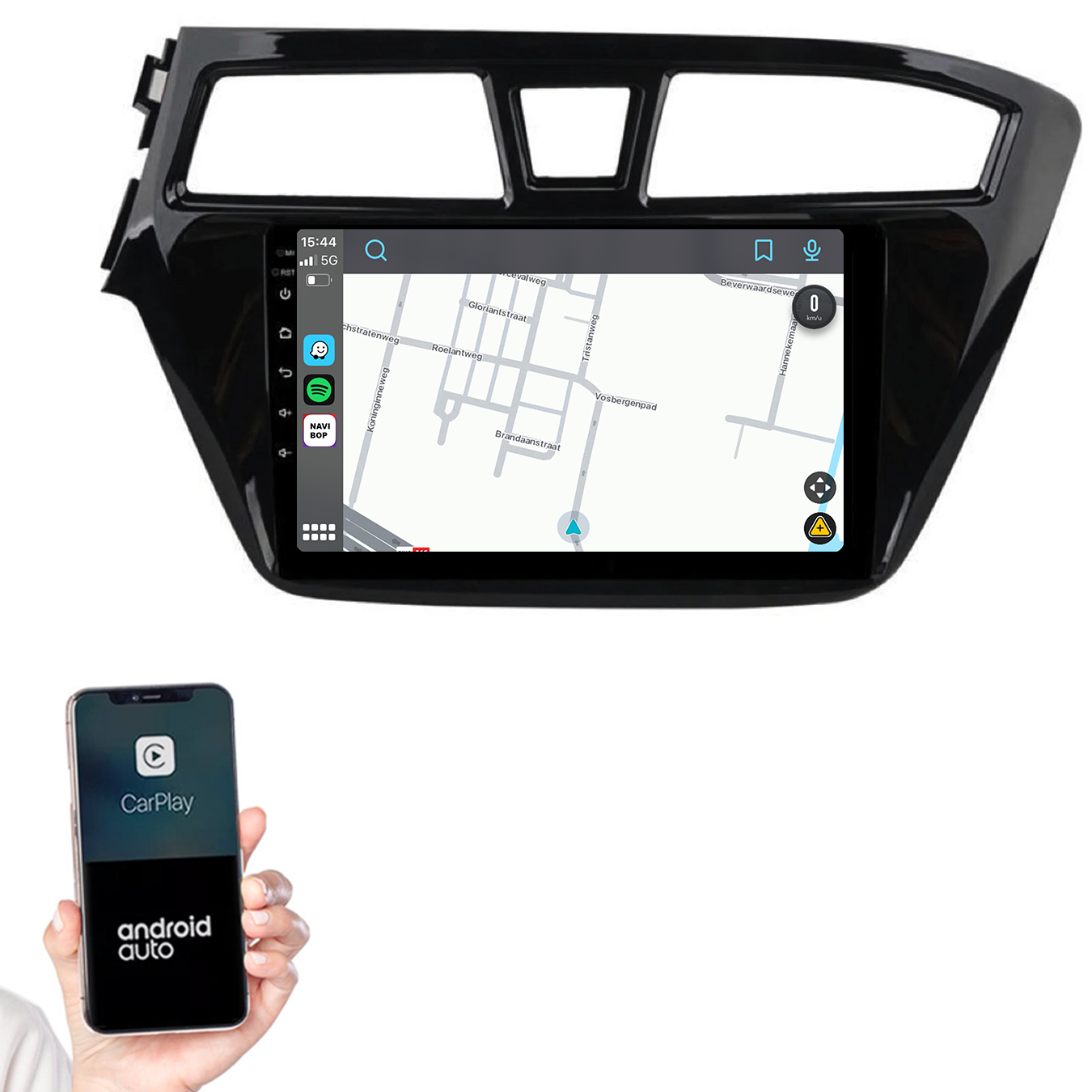 Hyundai I20 | Autoradio | 2015 t/m 2019 | Android 14 | Apple CarPlay & Android Auto