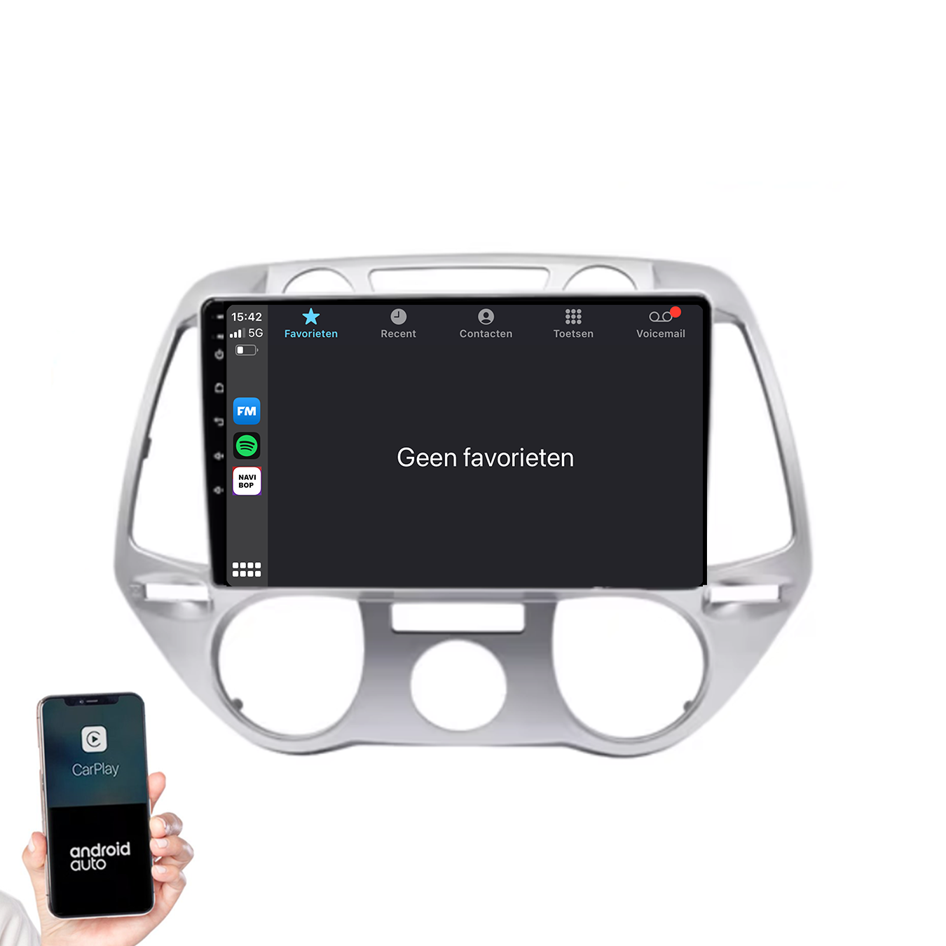 Hyundai I20 | Autoradio | 2008 t/m 2014 | Android 14 | Apple CarPlay & Android Auto
