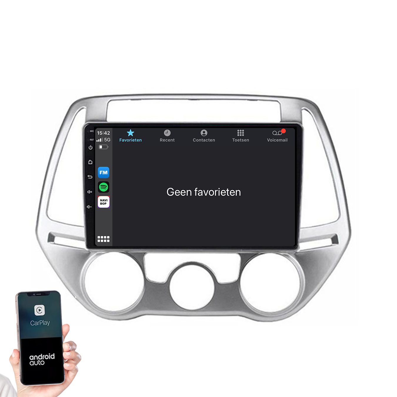 Hyundai I20 | Autoradio | 2008 t/m 2014 | Android 14 | Apple CarPlay & Android Auto