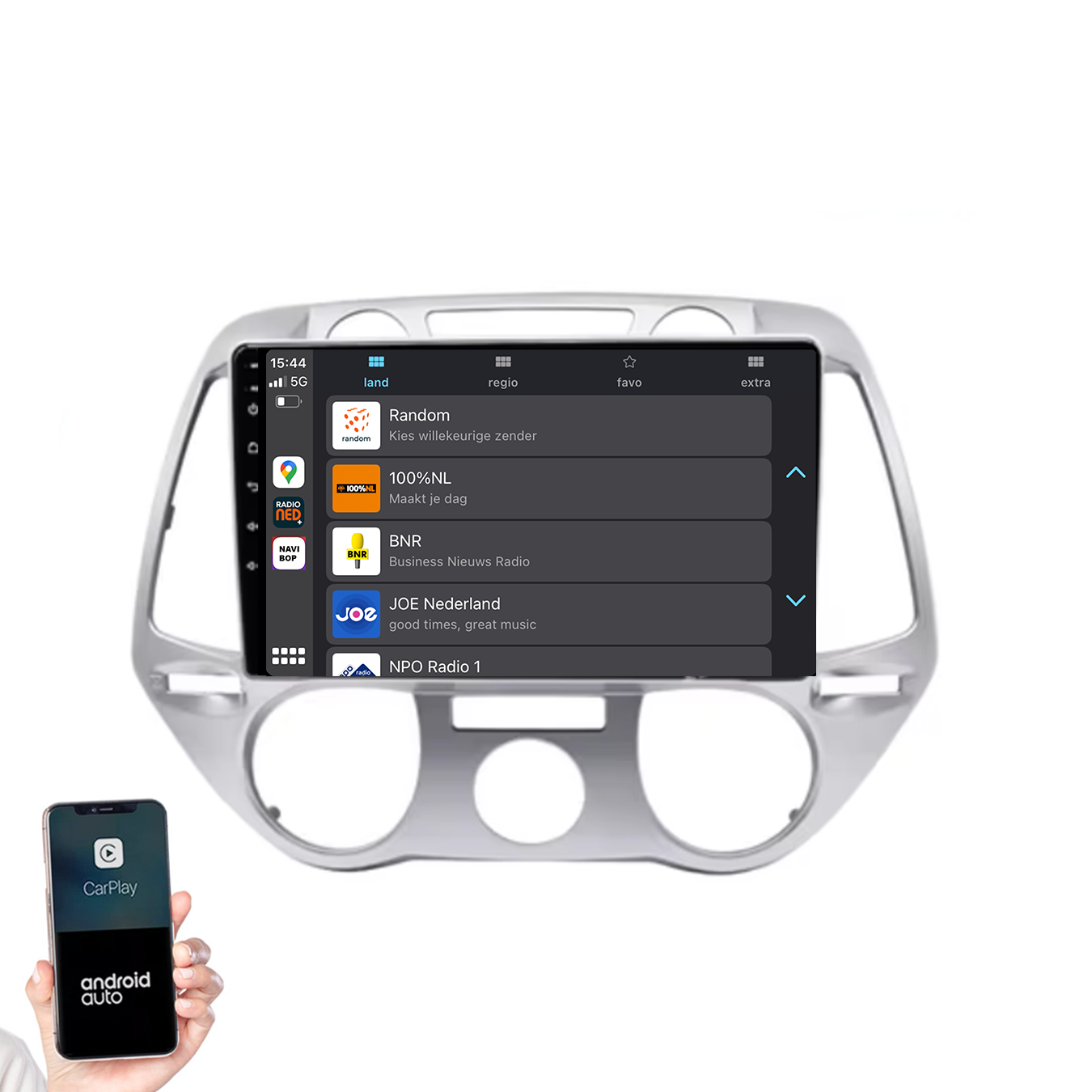 Hyundai I20 | Autoradio | 2008 t/m 2014 | Android 14 | Apple CarPlay & Android Auto