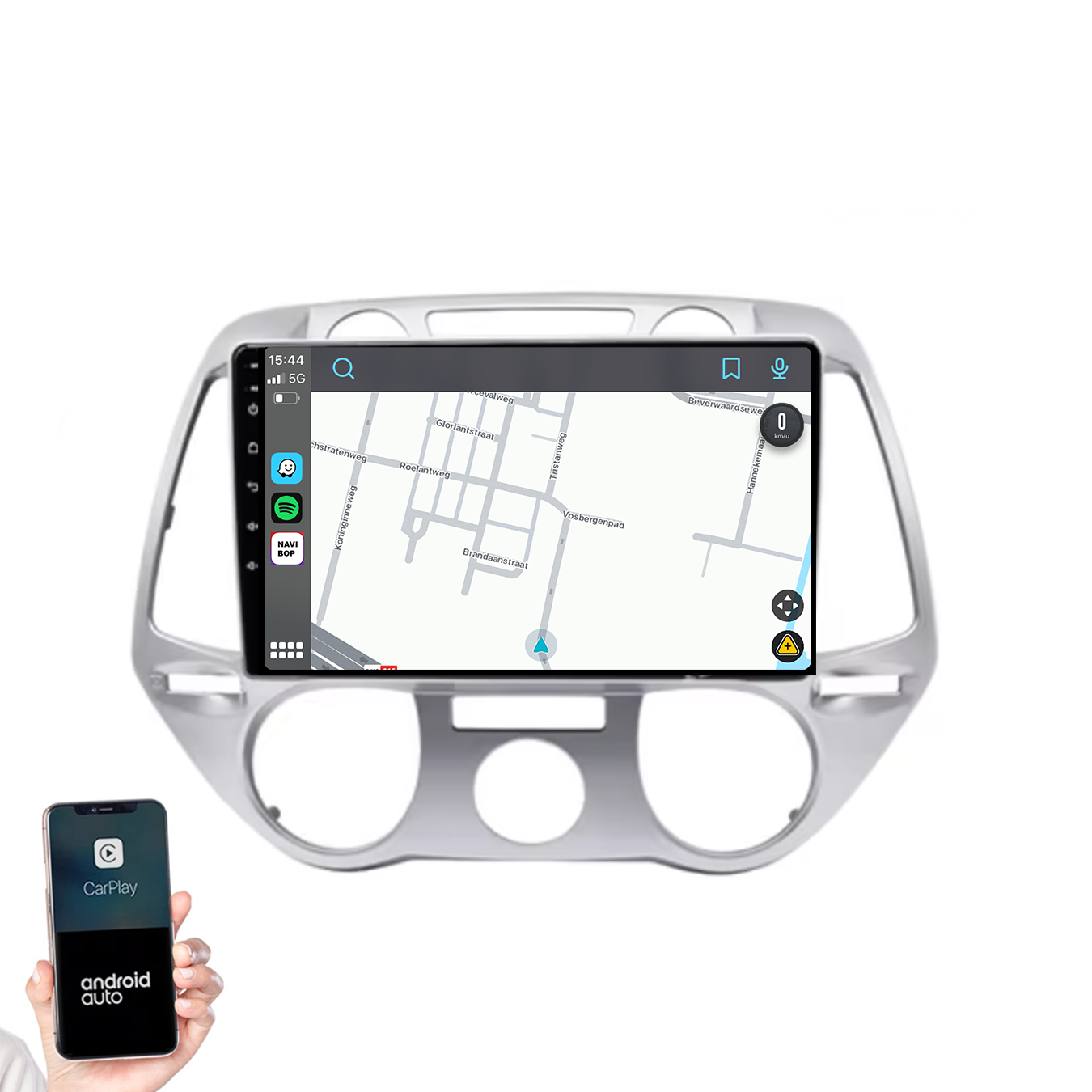 Hyundai I20 | Autoradio | 2008 t/m 2014 | Android 14 | Apple CarPlay & Android Auto