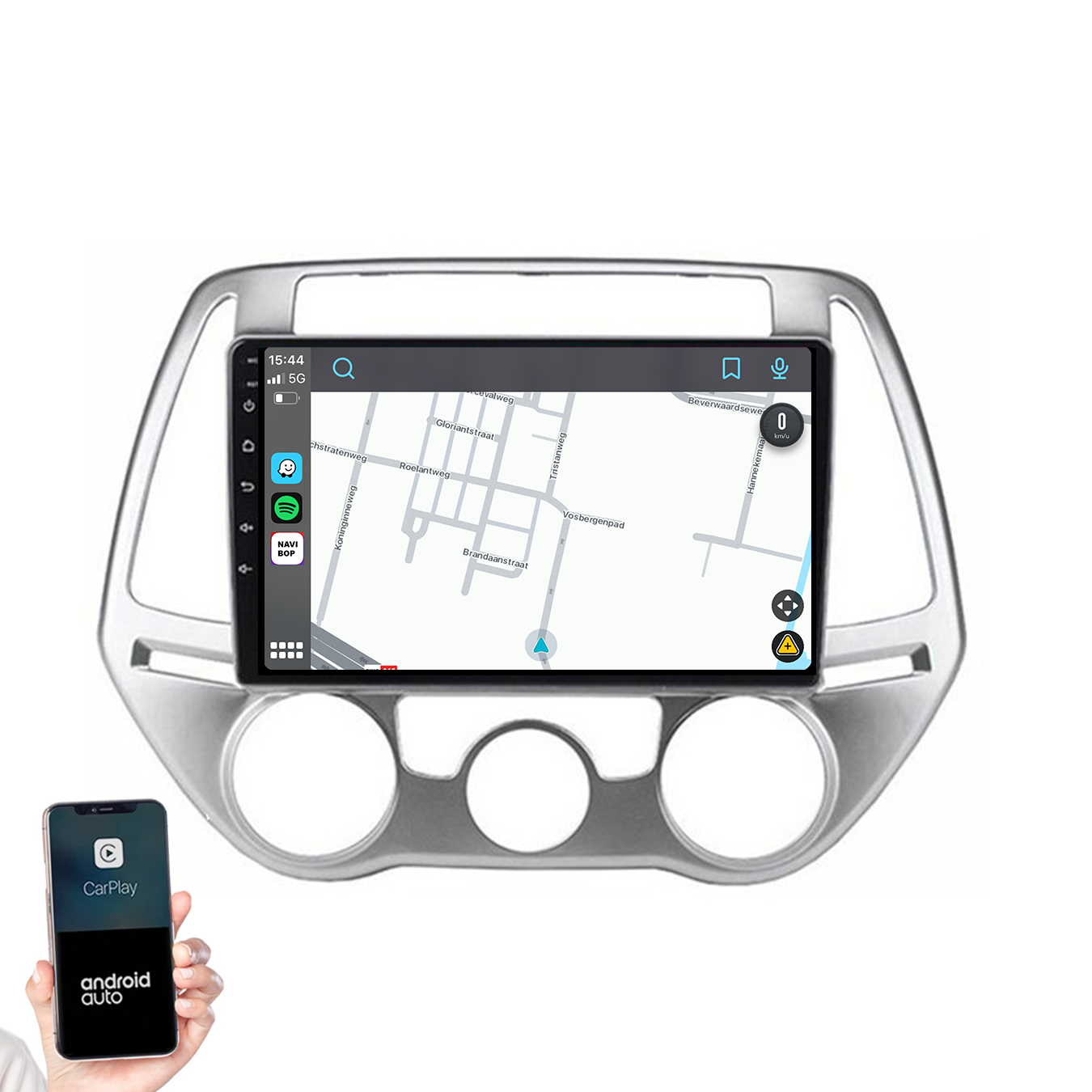 Hyundai I20 | Autoradio | 2008 t/m 2014 | Android 14 | Apple CarPlay & Android Auto