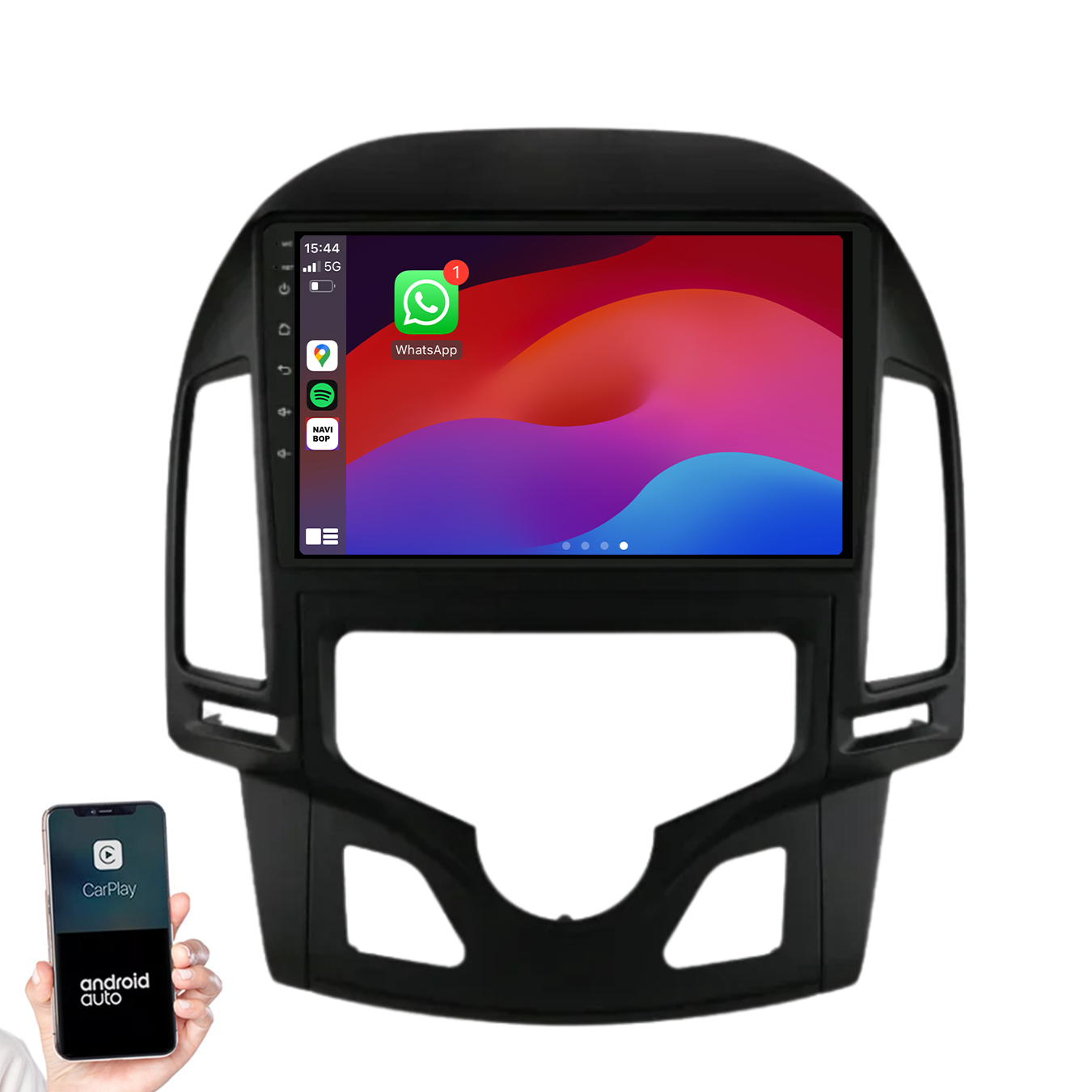 Hyundai I30 | Autoradio | 2007 t/m 2012 | Android 14 | Apple CarPlay & Android Auto