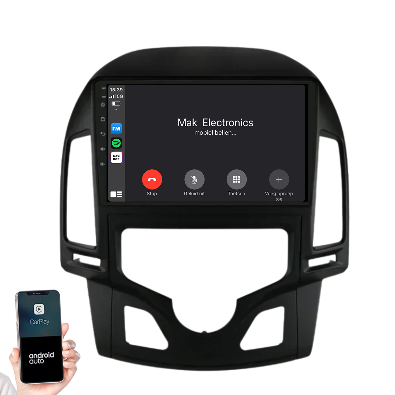 Hyundai I30 | Autoradio | 2007 t/m 2012 | Android 14 | Apple CarPlay & Android Auto