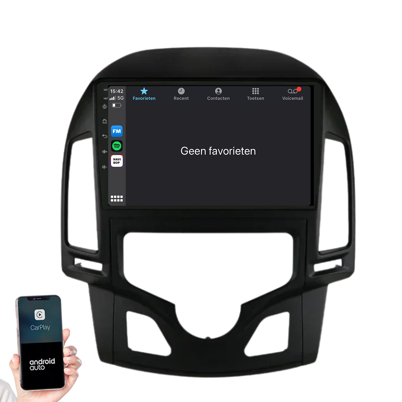 Hyundai I30 | Autoradio | 2007 t/m 2012 | Android 14 | Apple CarPlay & Android Auto