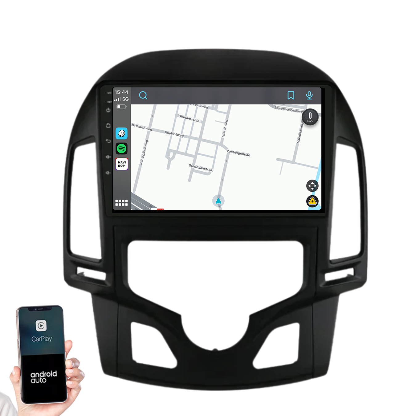 Hyundai I30 | Autoradio | 2007 t/m 2012 | Android 14 | Apple CarPlay & Android Auto