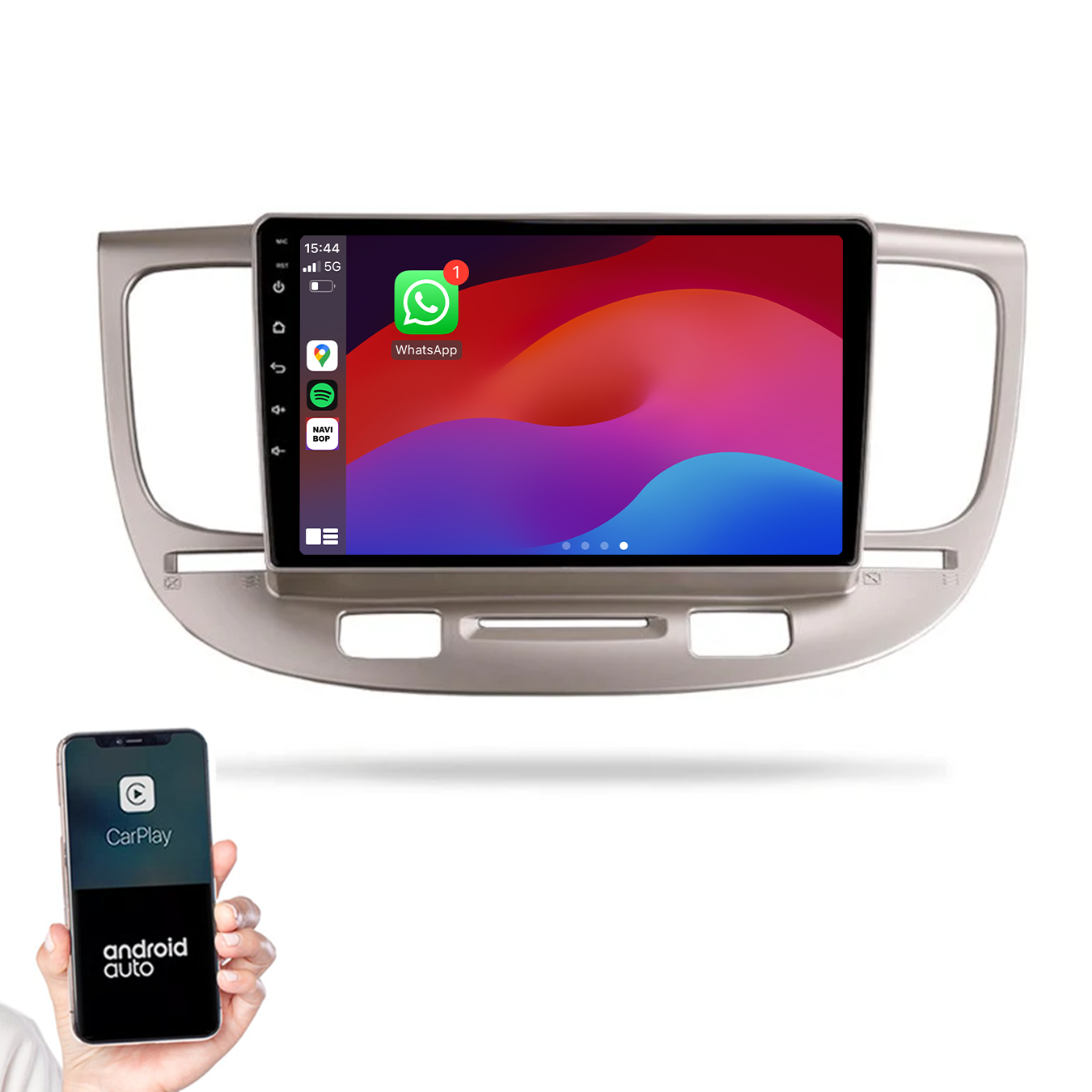 Kia Rio | Autoradio |2005 t/m 2011 | Android 14 | Apple CarPlay & Android Auto