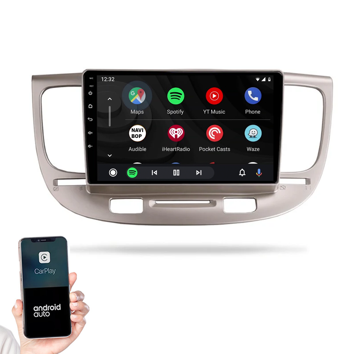 Kia Rio | Autoradio |2005 t/m 2011 | Android 14 | Apple CarPlay & Android Auto