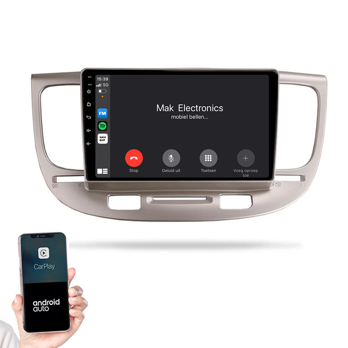 Kia Rio | Autoradio |2005 t/m 2011 | Android 14 | Apple CarPlay & Android Auto
