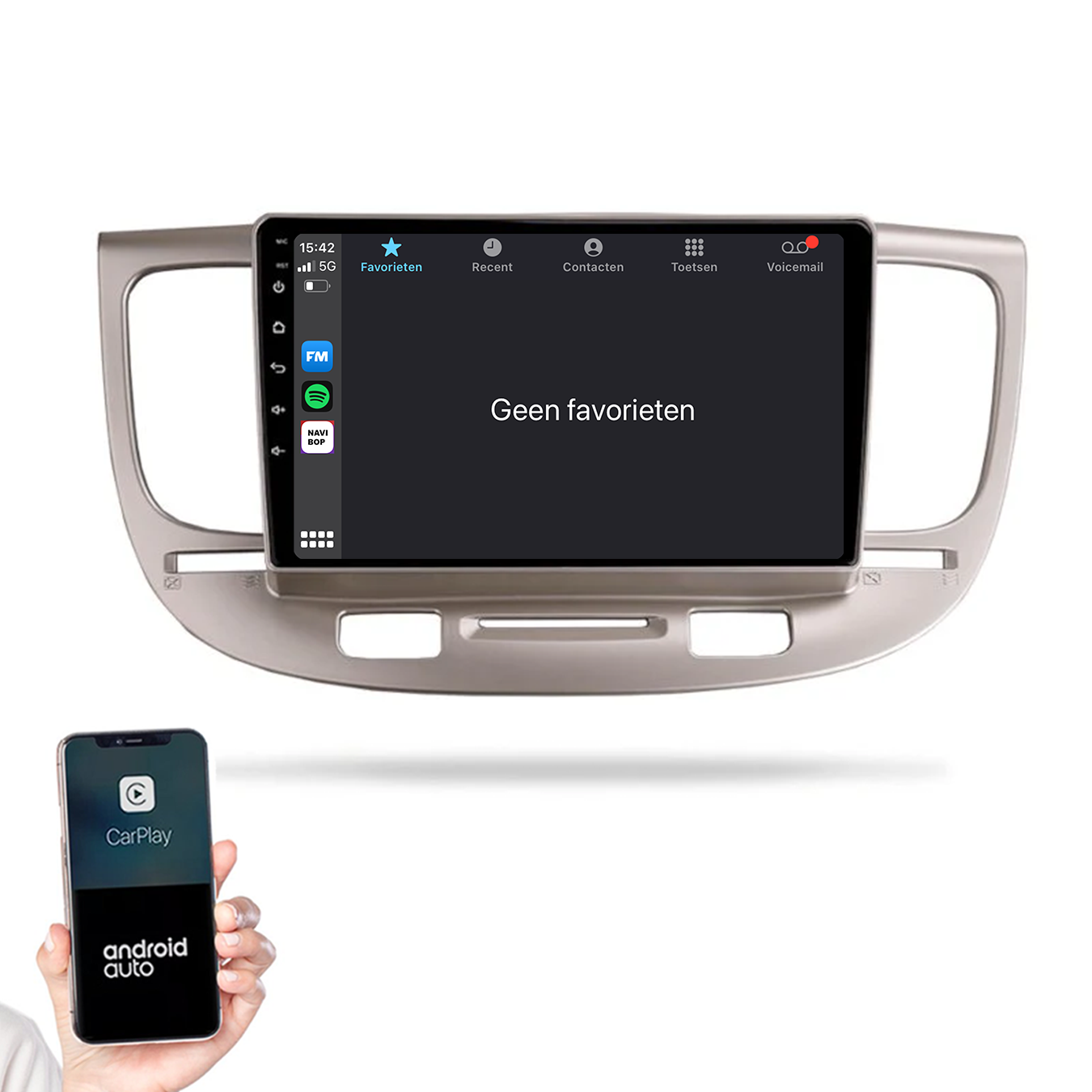Kia Rio | Autoradio |2005 t/m 2011 | Android 14 | Apple CarPlay & Android Auto