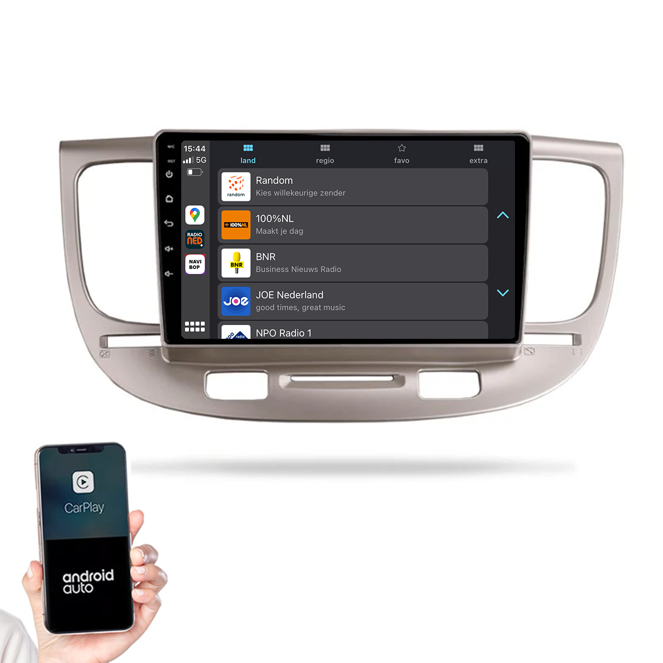 Kia Rio | Autoradio |2005 t/m 2011 | Android 14 | Apple CarPlay & Android Auto