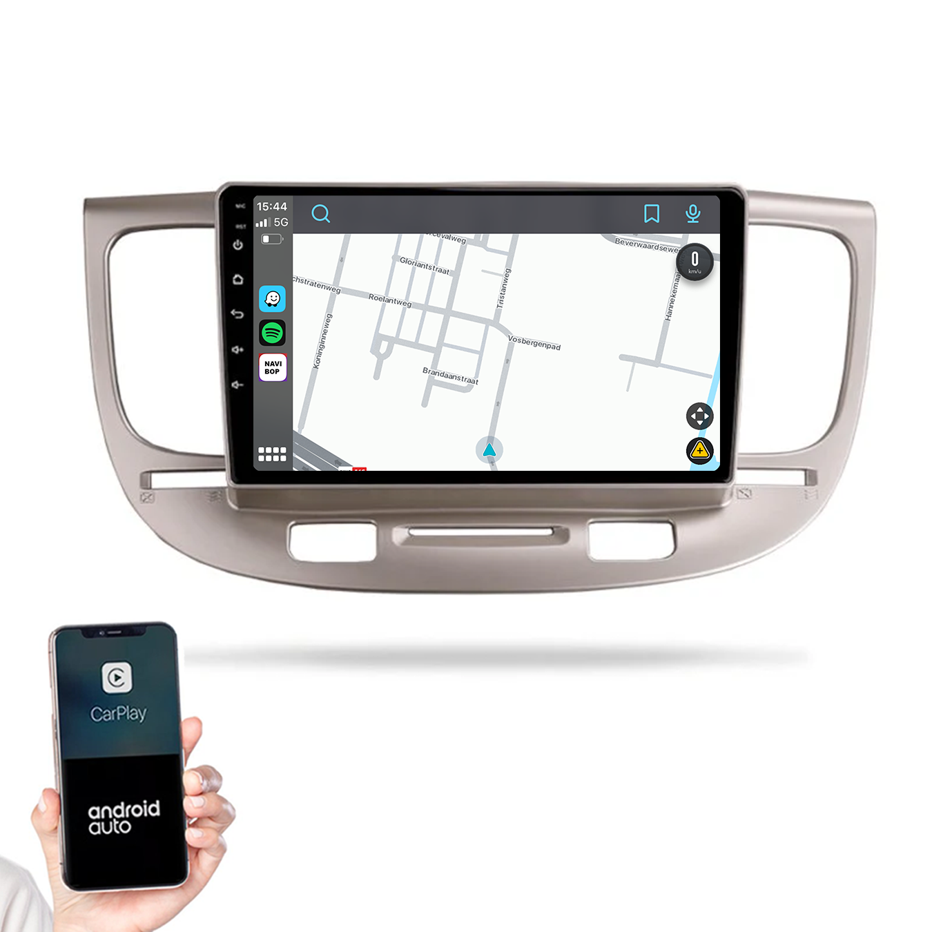 Kia Rio | Autoradio |2005 t/m 2011 | Android 14 | Apple CarPlay & Android Auto