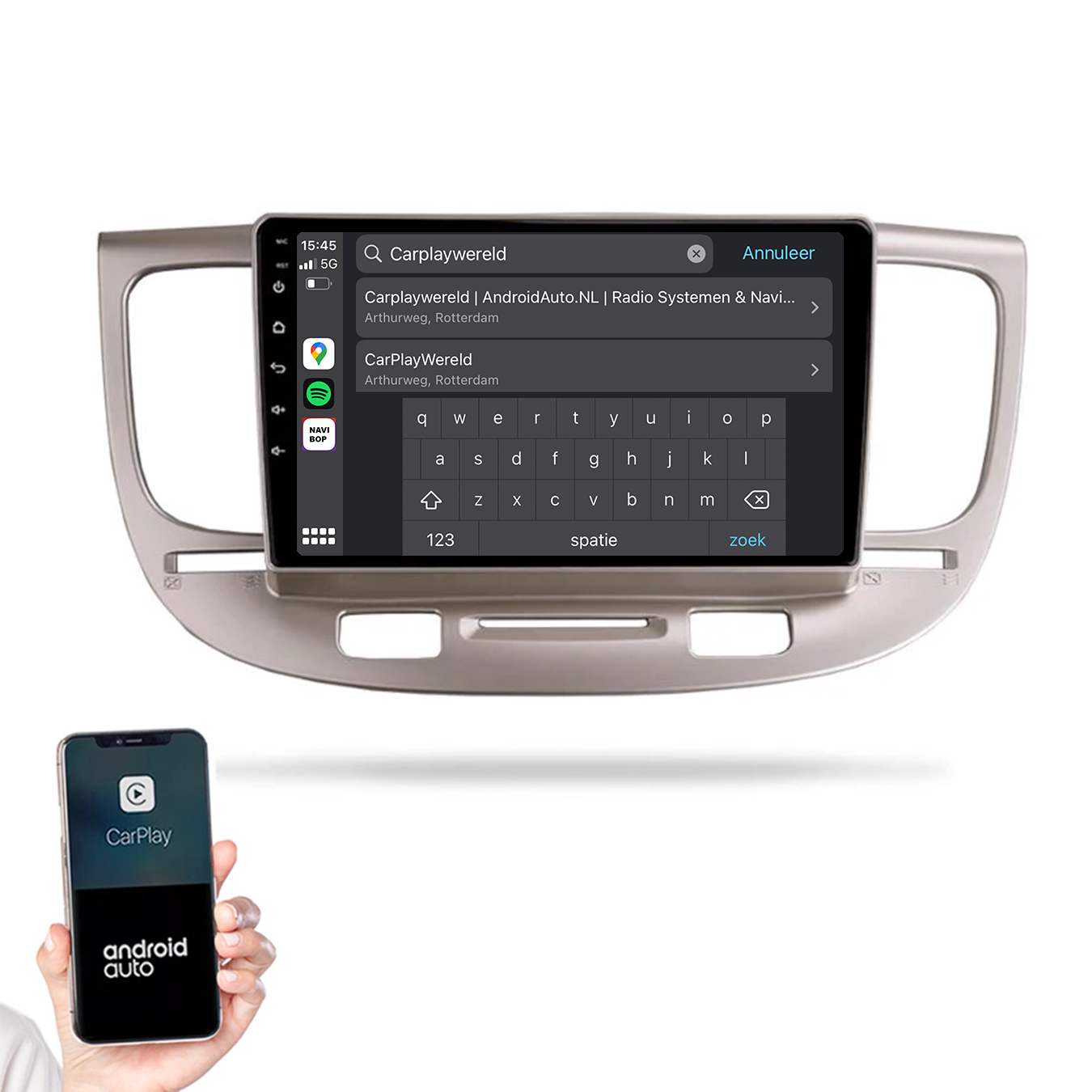 Kia Rio | Autoradio |2005 t/m 2011 | Android 14 | Apple CarPlay & Android Auto