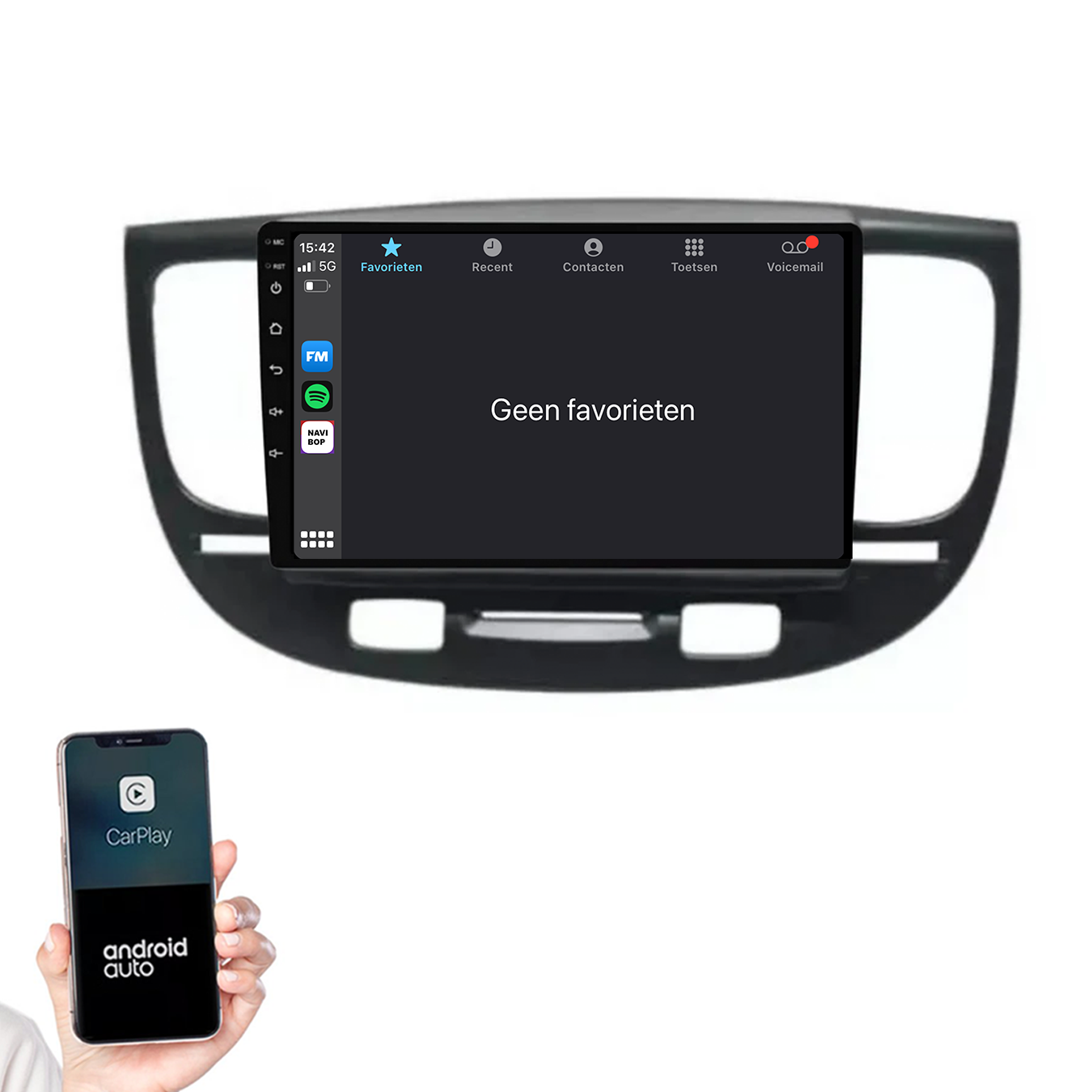Kia Rio | Autoradio |2005 t/m 2011 | Android 14 | Apple CarPlay & Android Auto