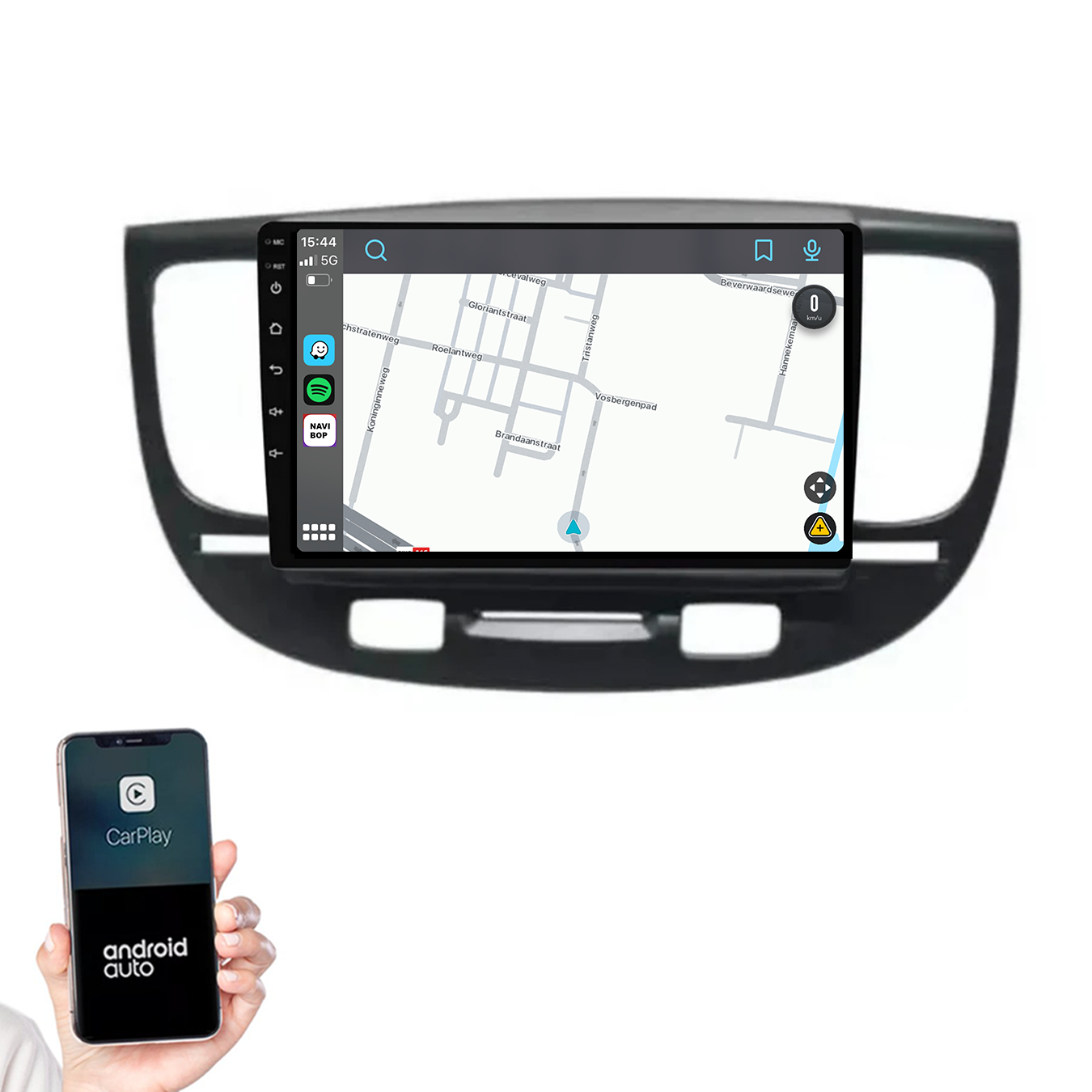 Kia Rio | Autoradio |2005 t/m 2011 | Android 14 | Apple CarPlay & Android Auto