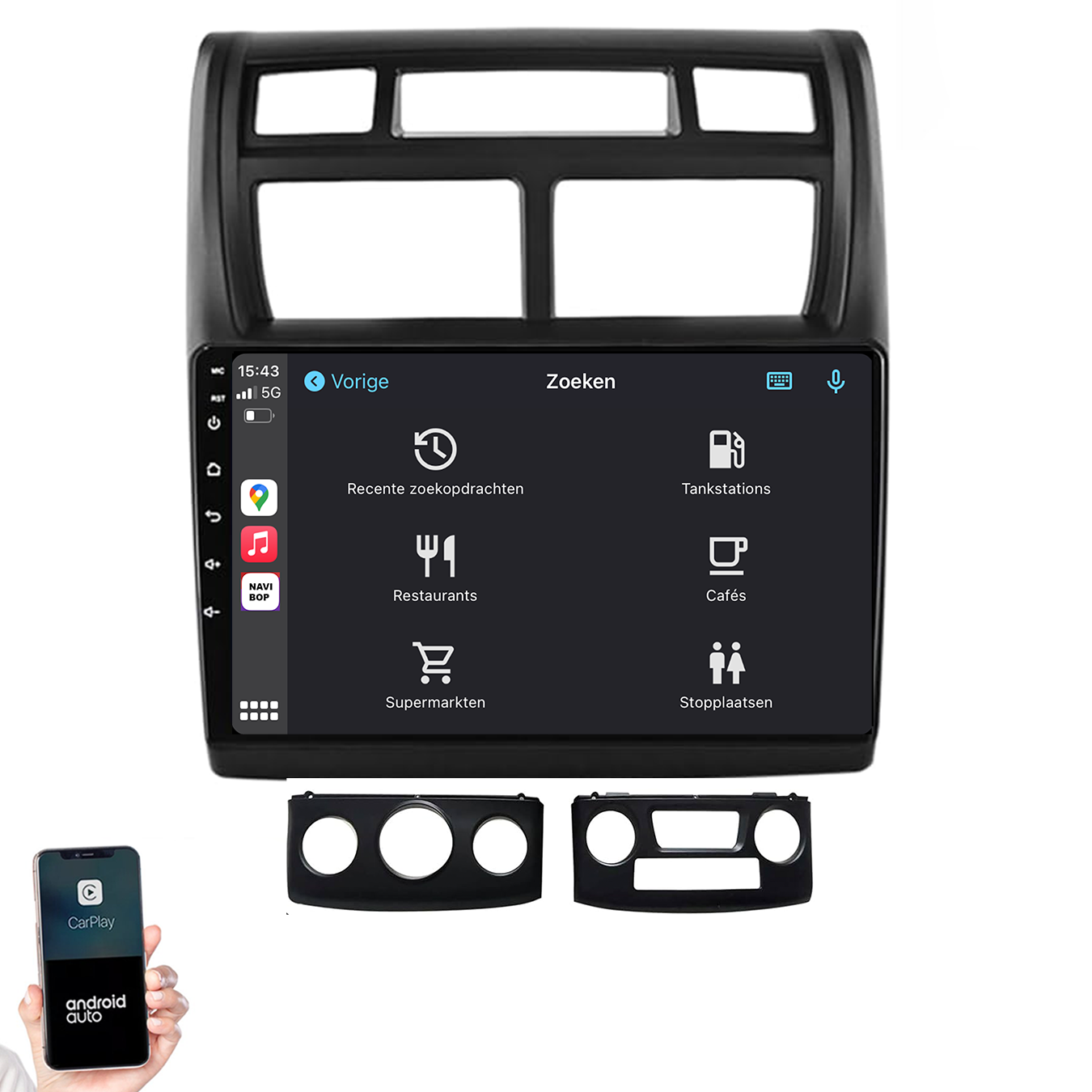 Kia Sportage | Autoradio | 2007 t/m 2012 | Android 14 | Apple CarPlay & Android Auto