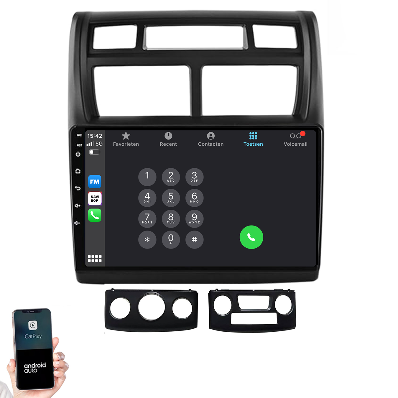 Kia Sportage | Autoradio | 2007 t/m 2012 | Android 14 | Apple CarPlay & Android Auto