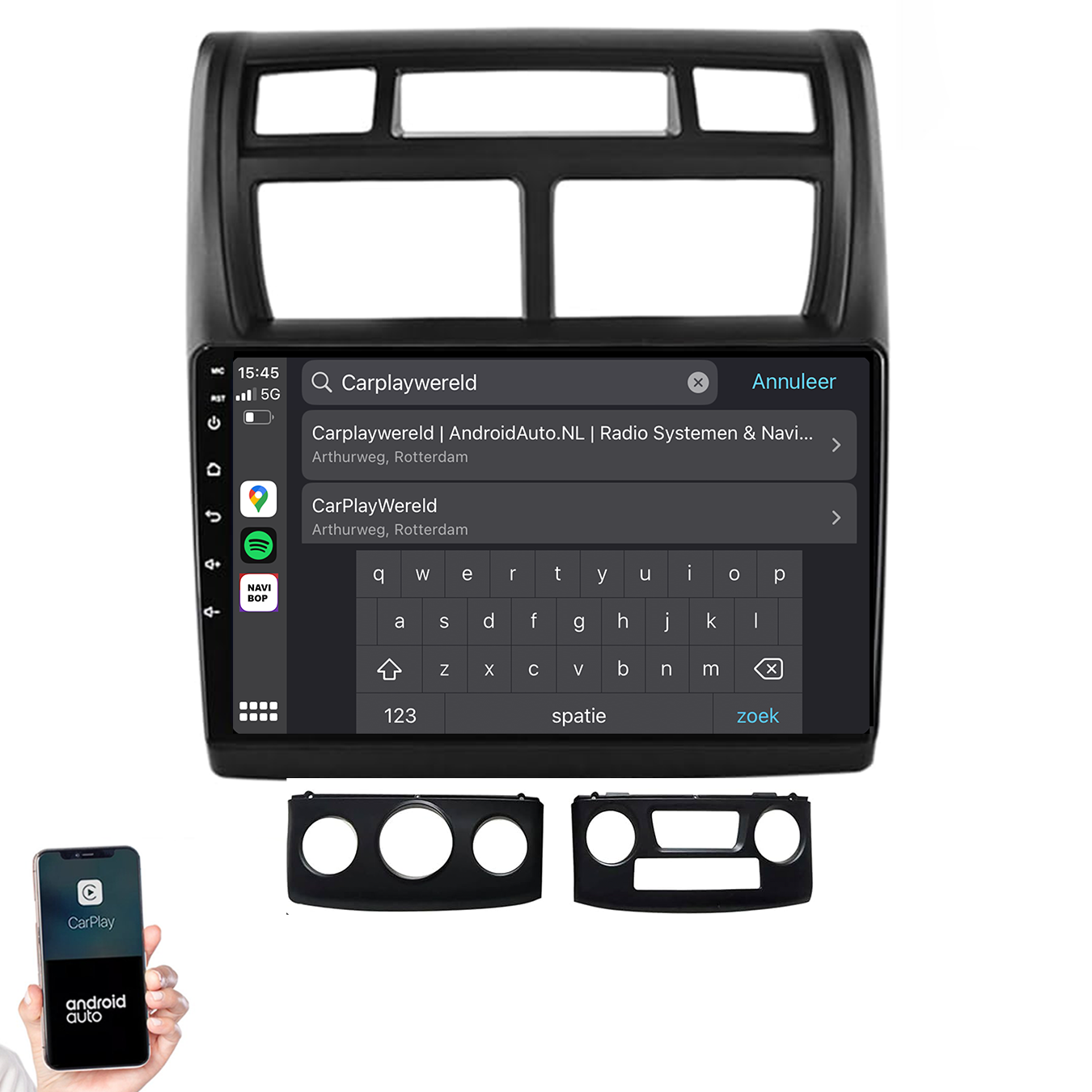 Kia Sportage | Autoradio | 2007 t/m 2012 | Android 14 | Apple CarPlay & Android Auto