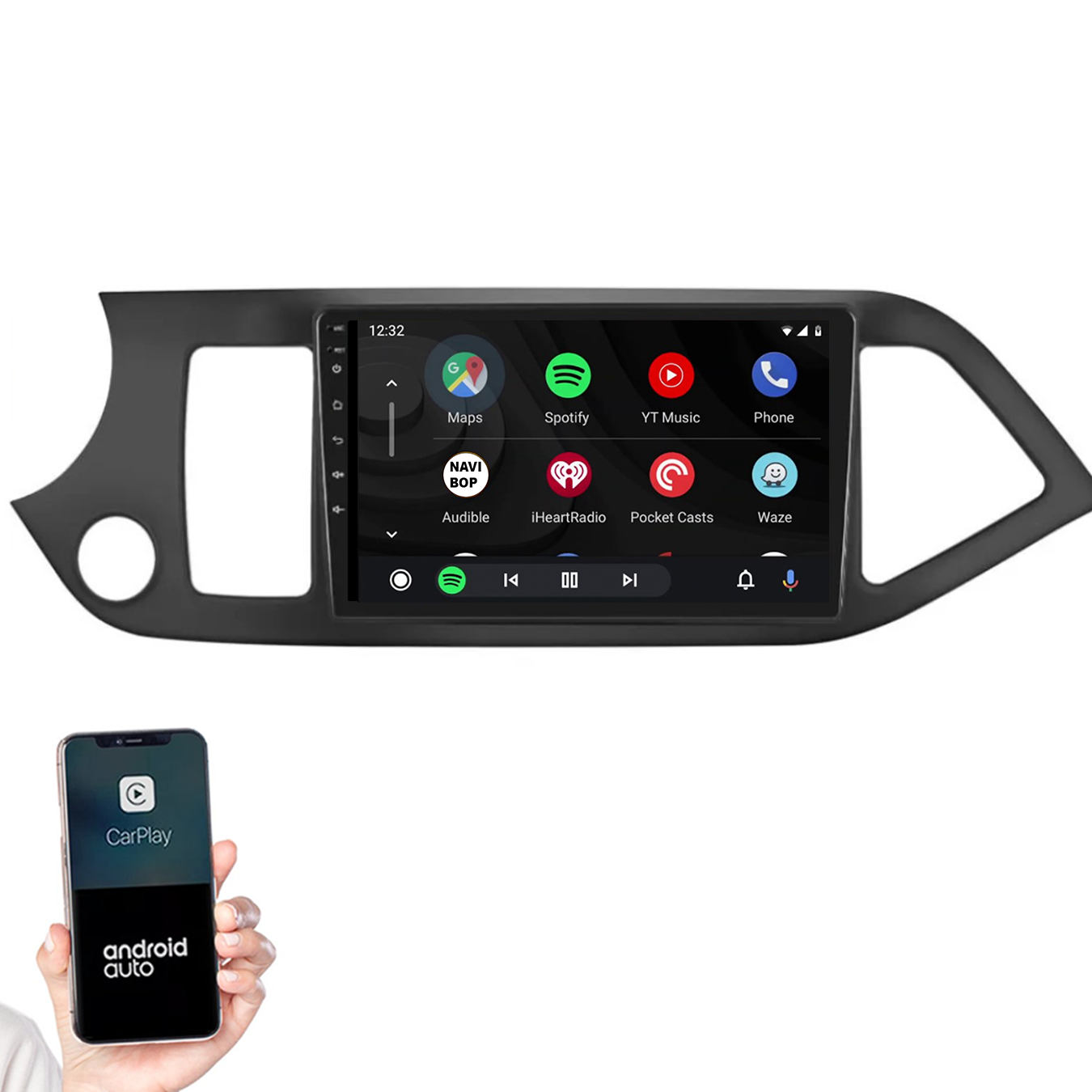 Kia Picanto | Autoradio |2011 t/m 2017 | Android 14 | Apple CarPlay & Android Auto