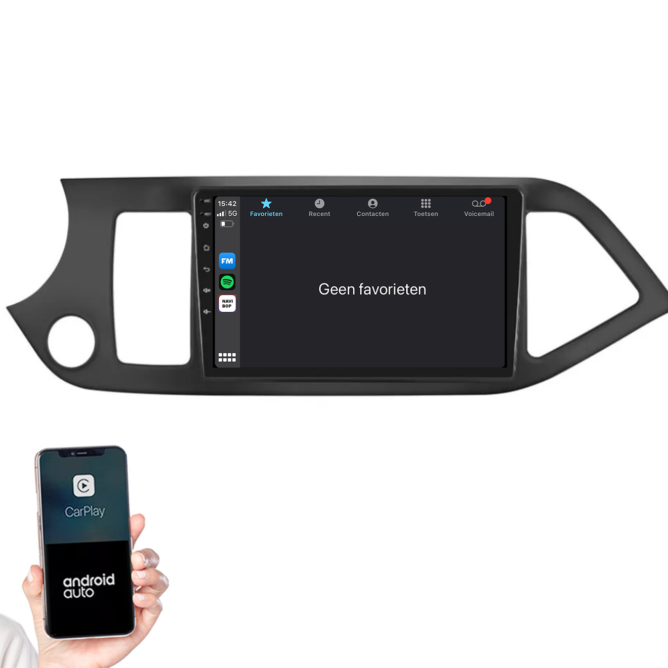 Kia Picanto | Autoradio |2011 t/m 2017 | Android 14 | Apple CarPlay & Android Auto
