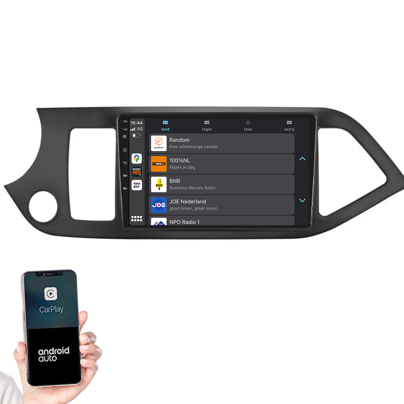 Kia Picanto | Autoradio |2011 t/m 2017 | Android 14 | Apple CarPlay & Android Auto