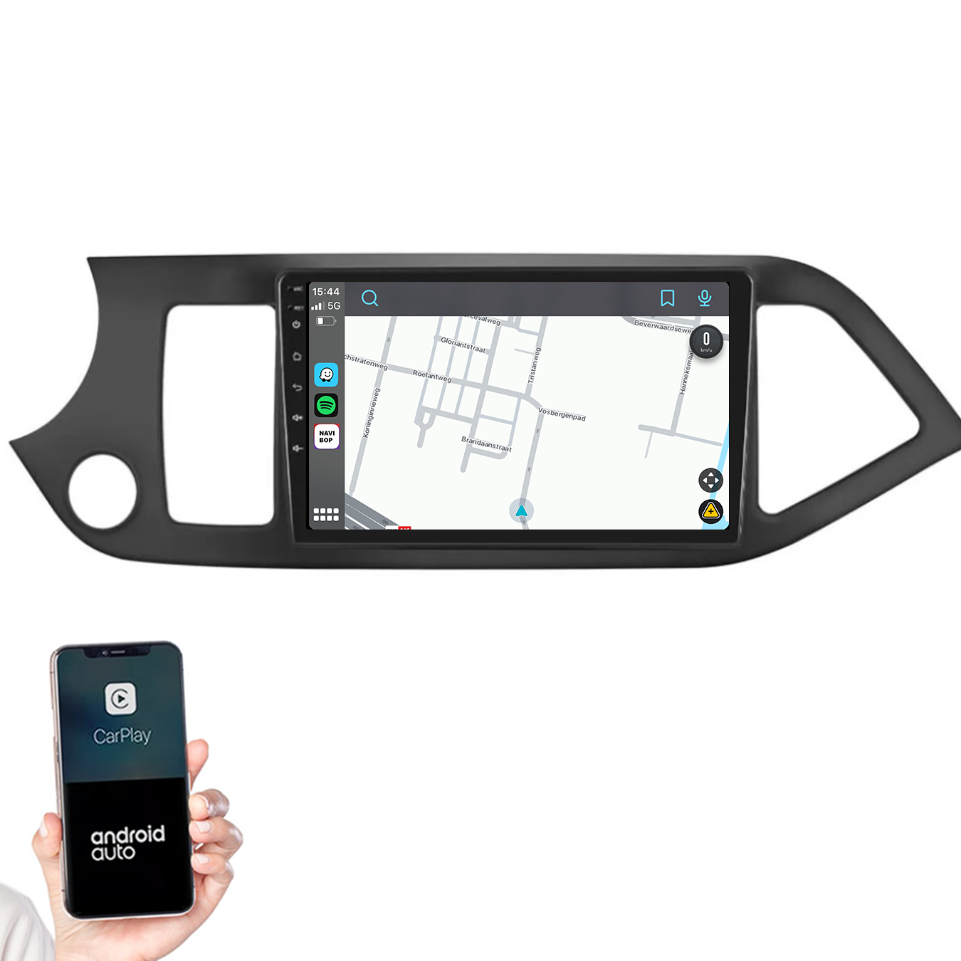 Kia Picanto | Autoradio |2011 t/m 2017 | Android 14 | Apple CarPlay & Android Auto
