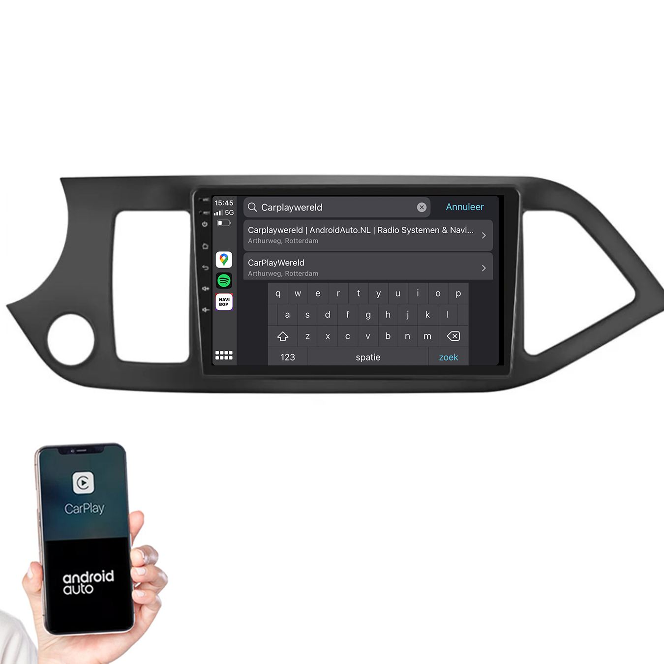 Kia Picanto | Autoradio |2011 t/m 2017 | Android 14 | Apple CarPlay & Android Auto