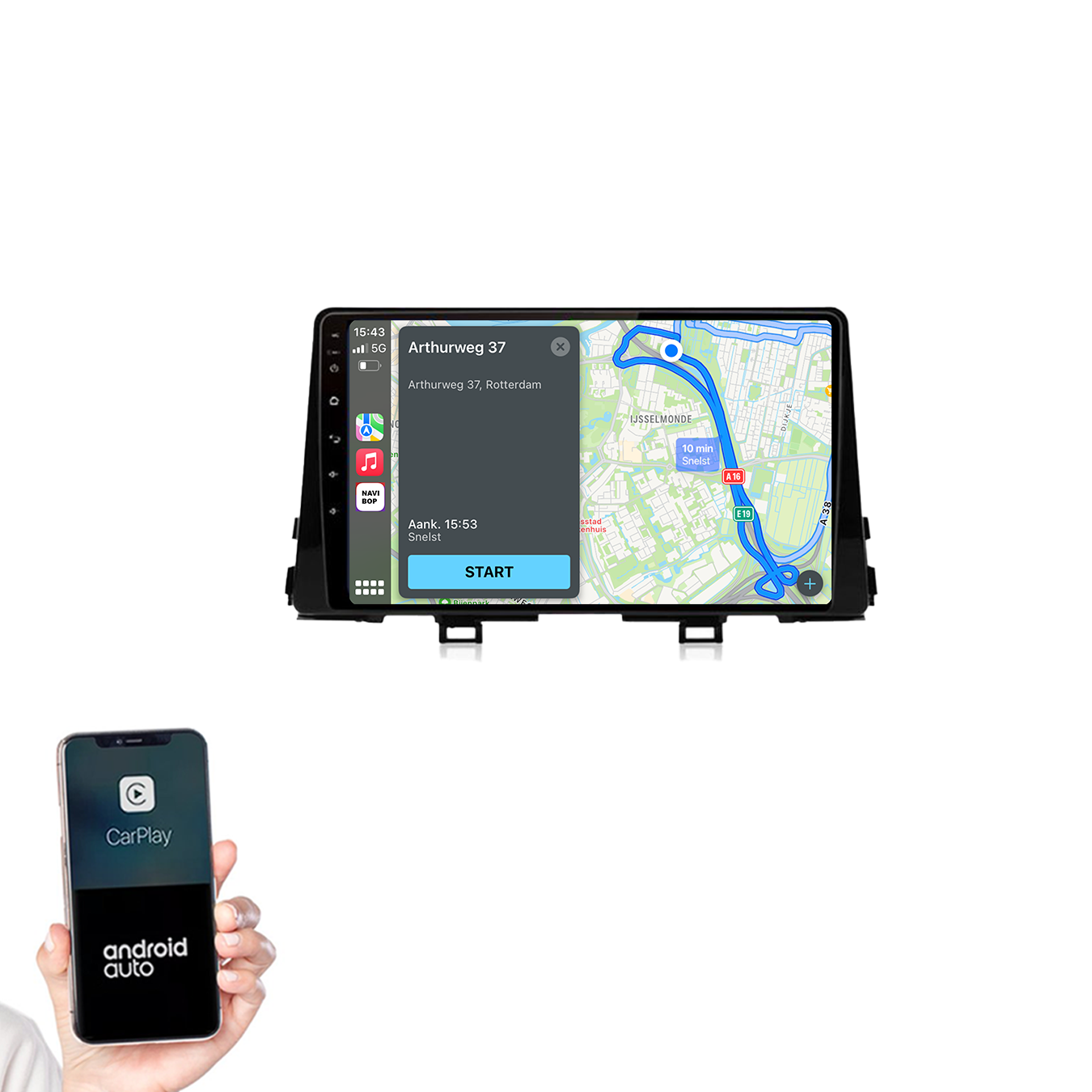 Kia Picanto | Autoradio |2017 t/m 2020 | Android 14 | Apple CarPlay & Android Auto