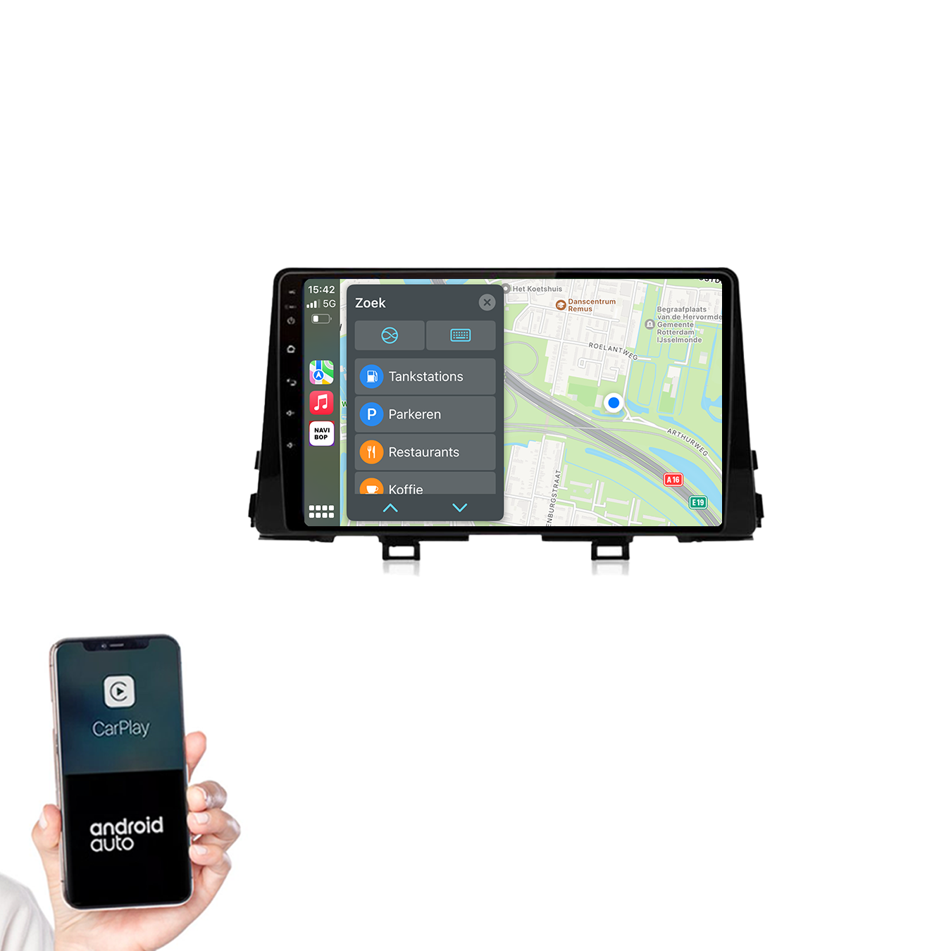 Kia Picanto | Autoradio |2017 t/m 2020 | Android 14 | Apple CarPlay & Android Auto