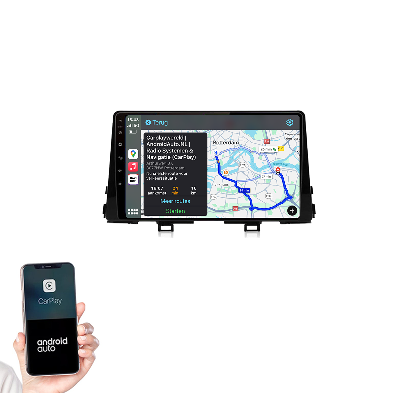 Kia Picanto | Autoradio |2017 t/m 2020 | Android 14 | Apple CarPlay & Android Auto