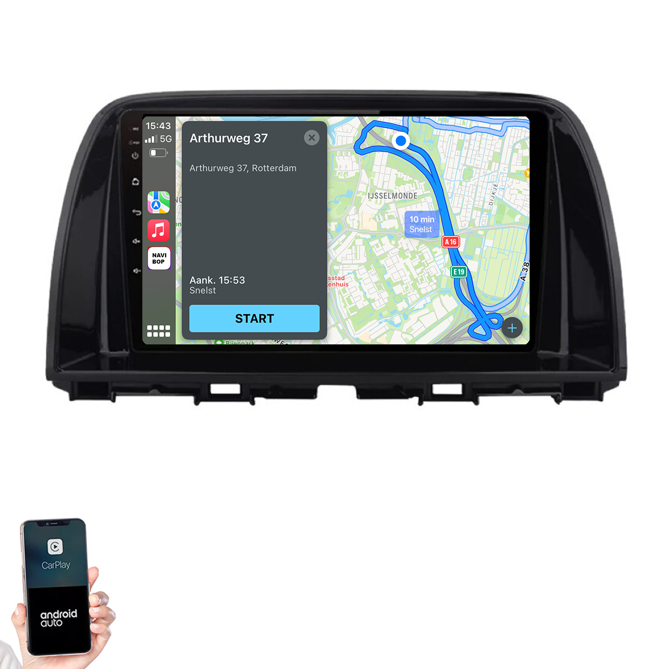Mazda CX-5 | Autoradio | 2012 t/m 2015 | Android 14 | Apple CarPlay & Android Auto