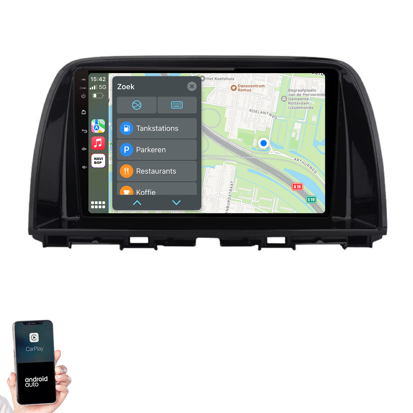 Mazda CX-5 | Autoradio | 2012 t/m 2015 | Android 14 | Apple CarPlay & Android Auto