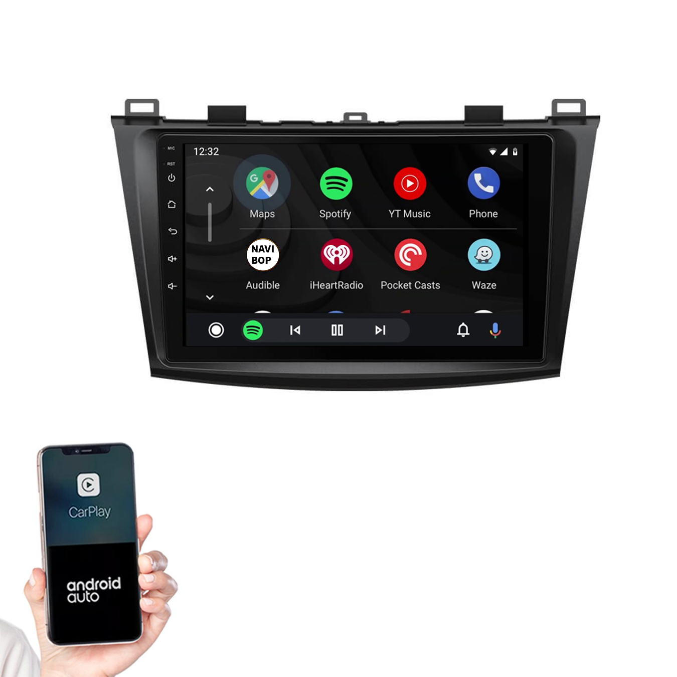 Mazda 3 | Autoradio | 2009 t/m 2013 | Android 14 | Apple CarPlay & Android Auto