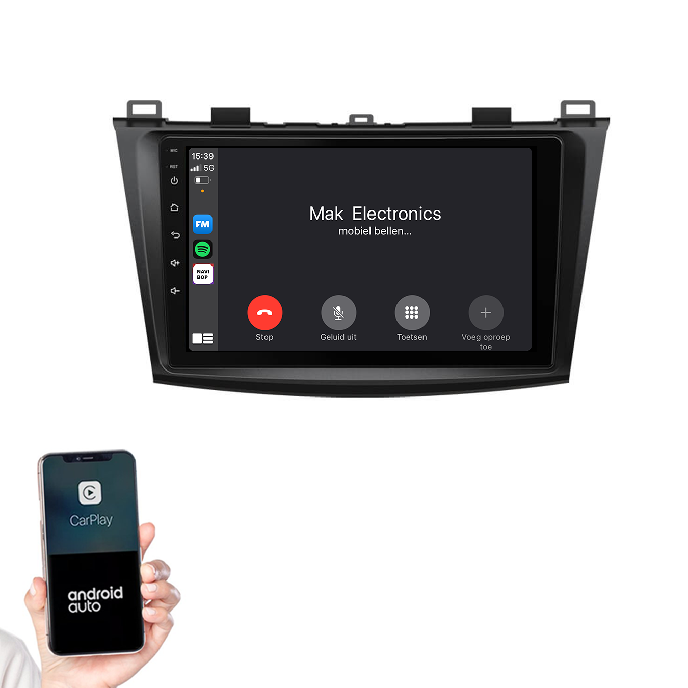 Mazda 3 | Autoradio | 2009 t/m 2013 | Android 14 | Apple CarPlay & Android Auto