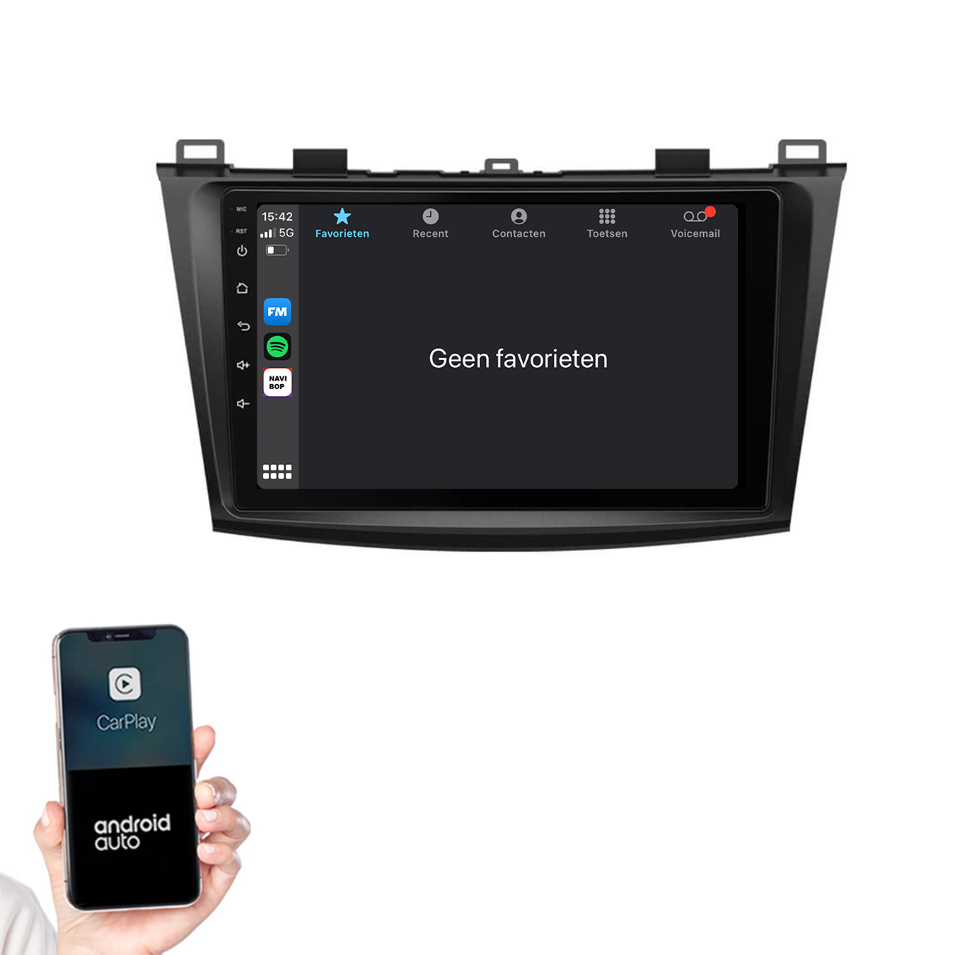 Mazda 3 | Autoradio | 2009 t/m 2013 | Android 14 | Apple CarPlay & Android Auto