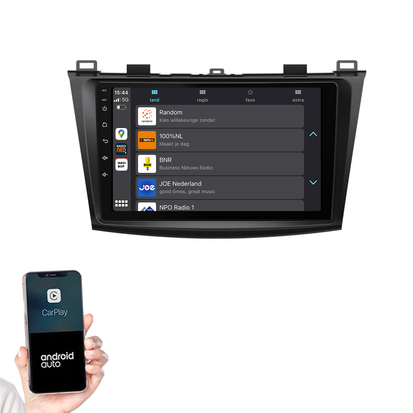 Mazda 3 | Autoradio | 2009 t/m 2013 | Android 14 | Apple CarPlay & Android Auto