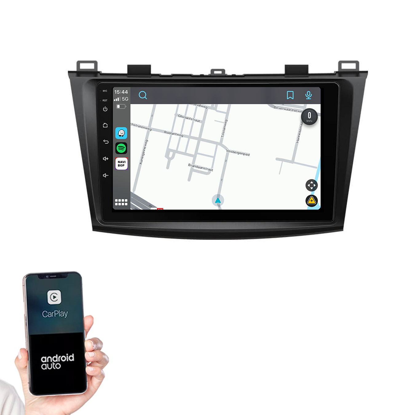 Mazda 3 | Autoradio | 2009 t/m 2013 | Android 14 | Apple CarPlay & Android Auto