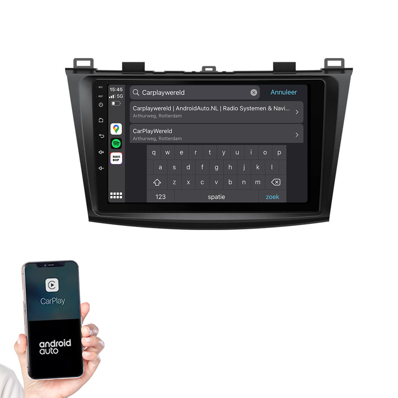 Mazda 3 | Autoradio | 2009 t/m 2013 | Android 14 | Apple CarPlay & Android Auto