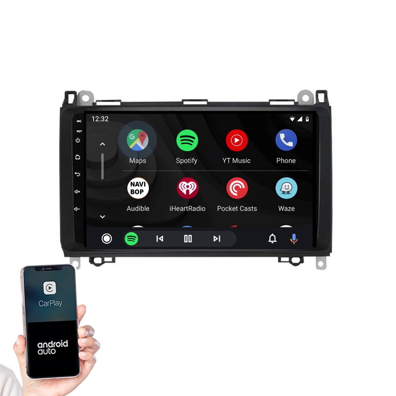 Mercedes B-klasse | Autoradio | 2005 t/m 2011 | Android 14 | Apple CarPlay & Android Auto