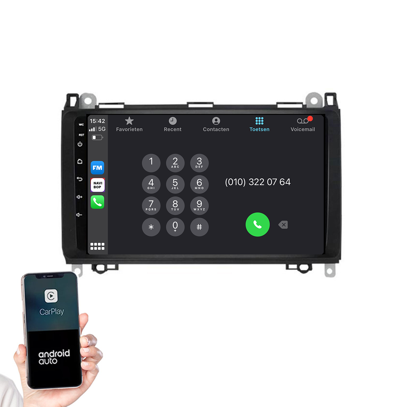 Mercedes B-klasse | Autoradio | 2005 t/m 2011 | Android 14 | Apple CarPlay & Android Auto
