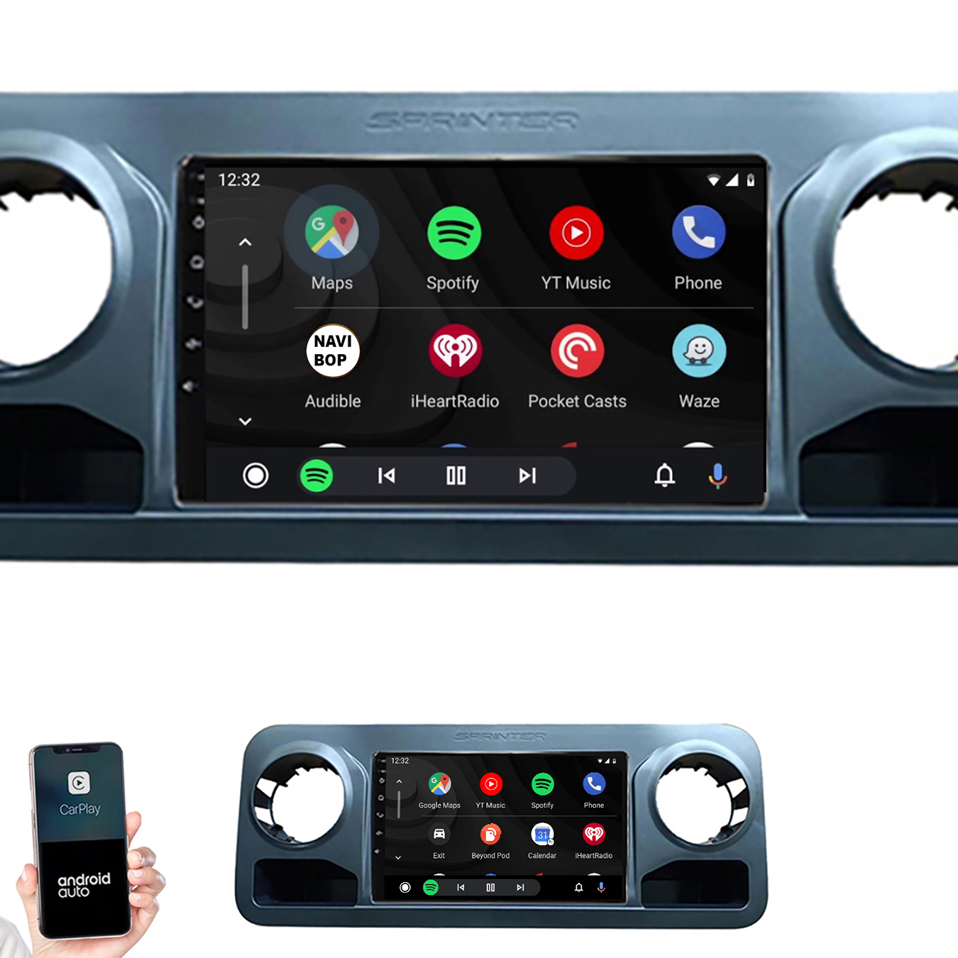 Mercedes Sprinter | Autoradio | 2018 t/m 2021 | Android 14 | Apple CarPlay & Android Auto
