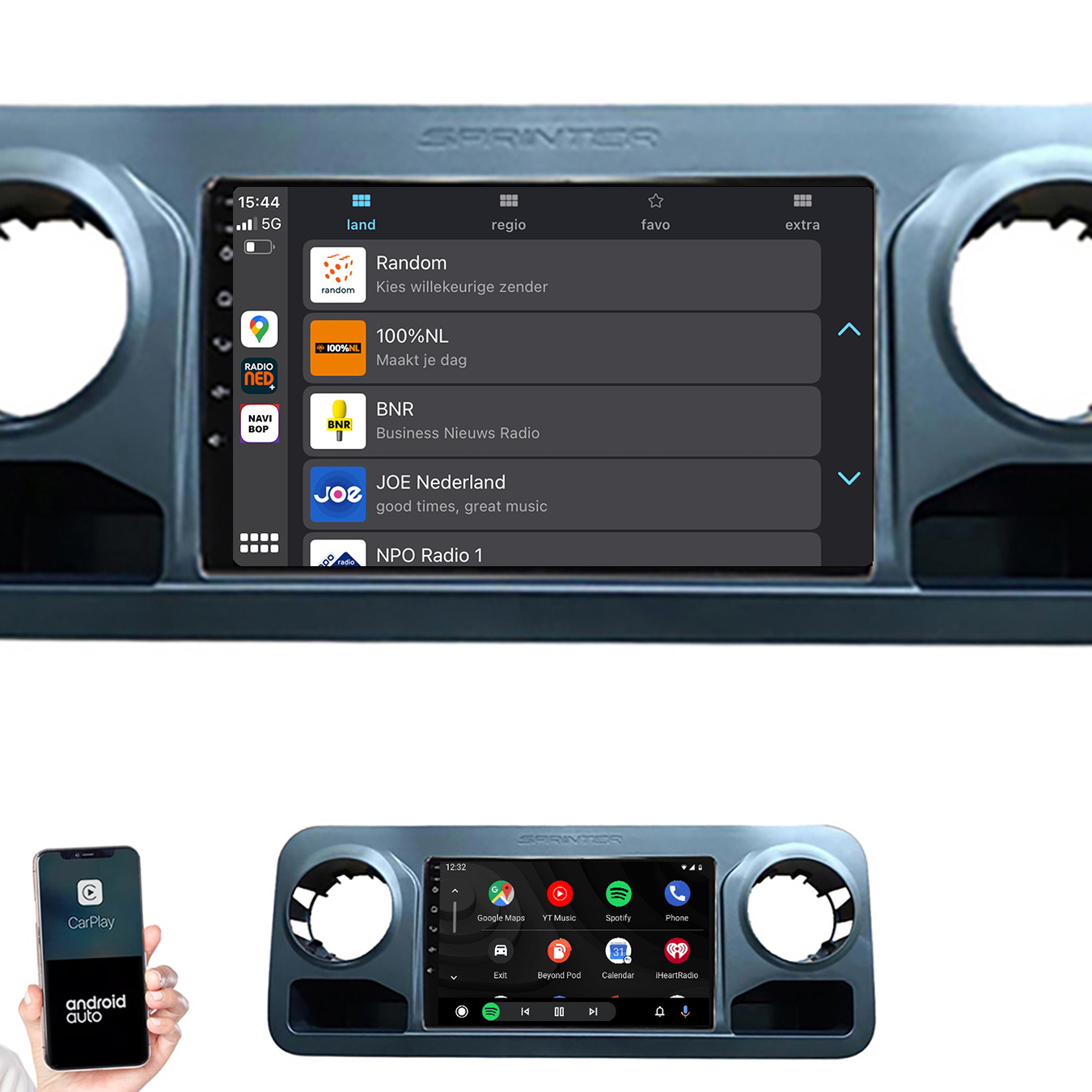 Mercedes Sprinter | Autoradio | 2018 t/m 2021 | Android 14 | Apple CarPlay & Android Auto