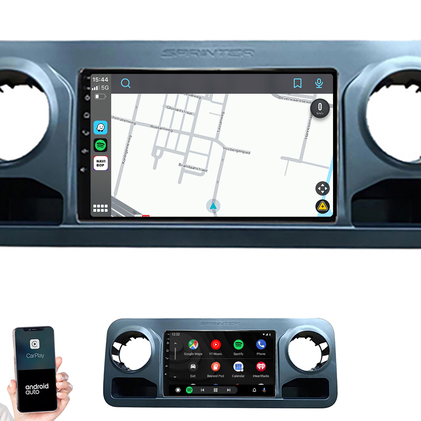 Mercedes Sprinter | Autoradio | 2018 t/m 2021 | Android 14 | Apple CarPlay & Android Auto