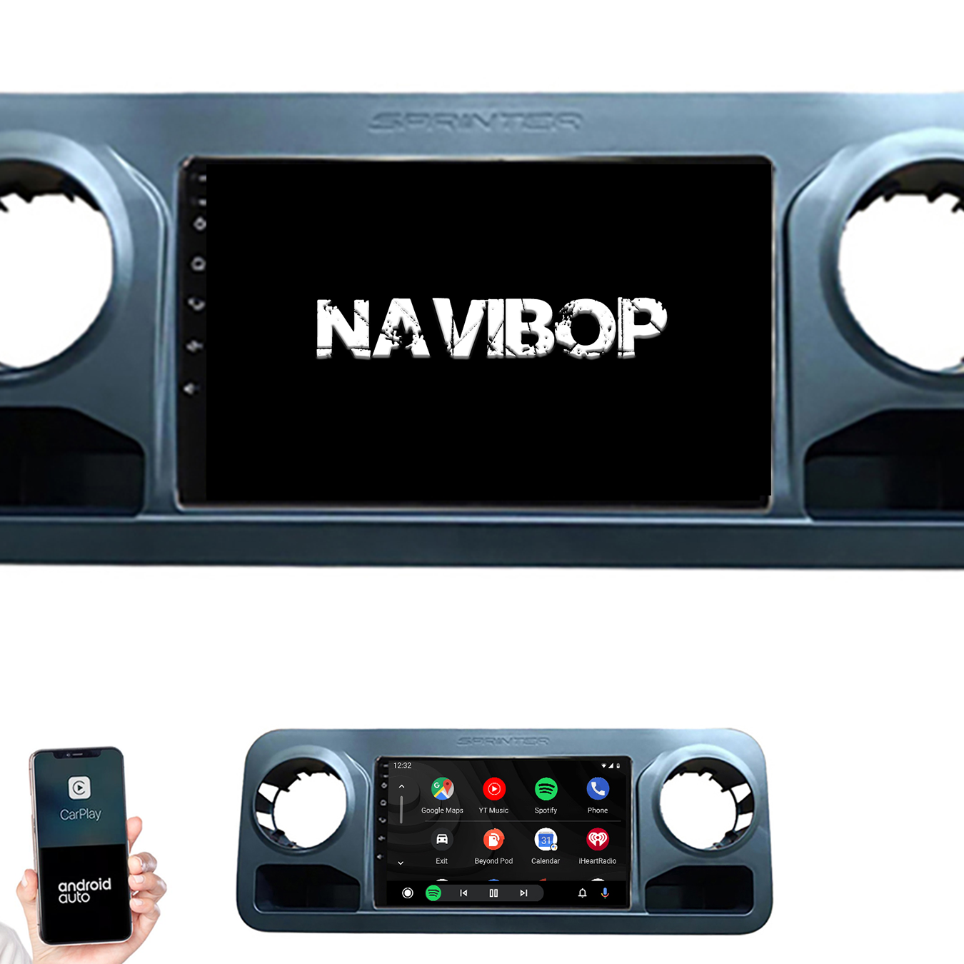 Mercedes Sprinter | Autoradio | 2018 t/m 2021 | Android 14 | Apple CarPlay & Android Auto
