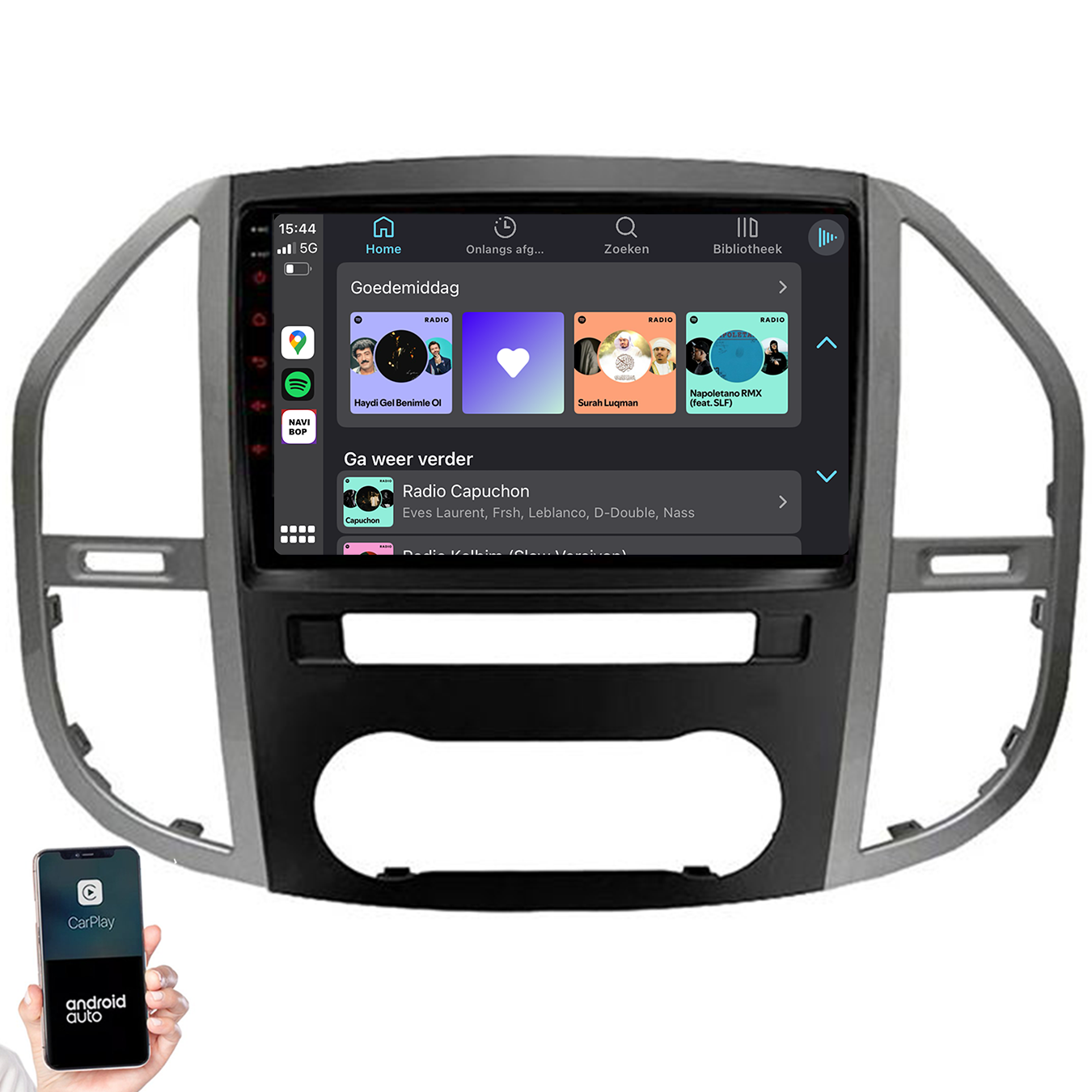 Mercedes Vito | Autoradio | 2014 t/m 2021 | Android 14 | Apple CarPlay & Android Auto